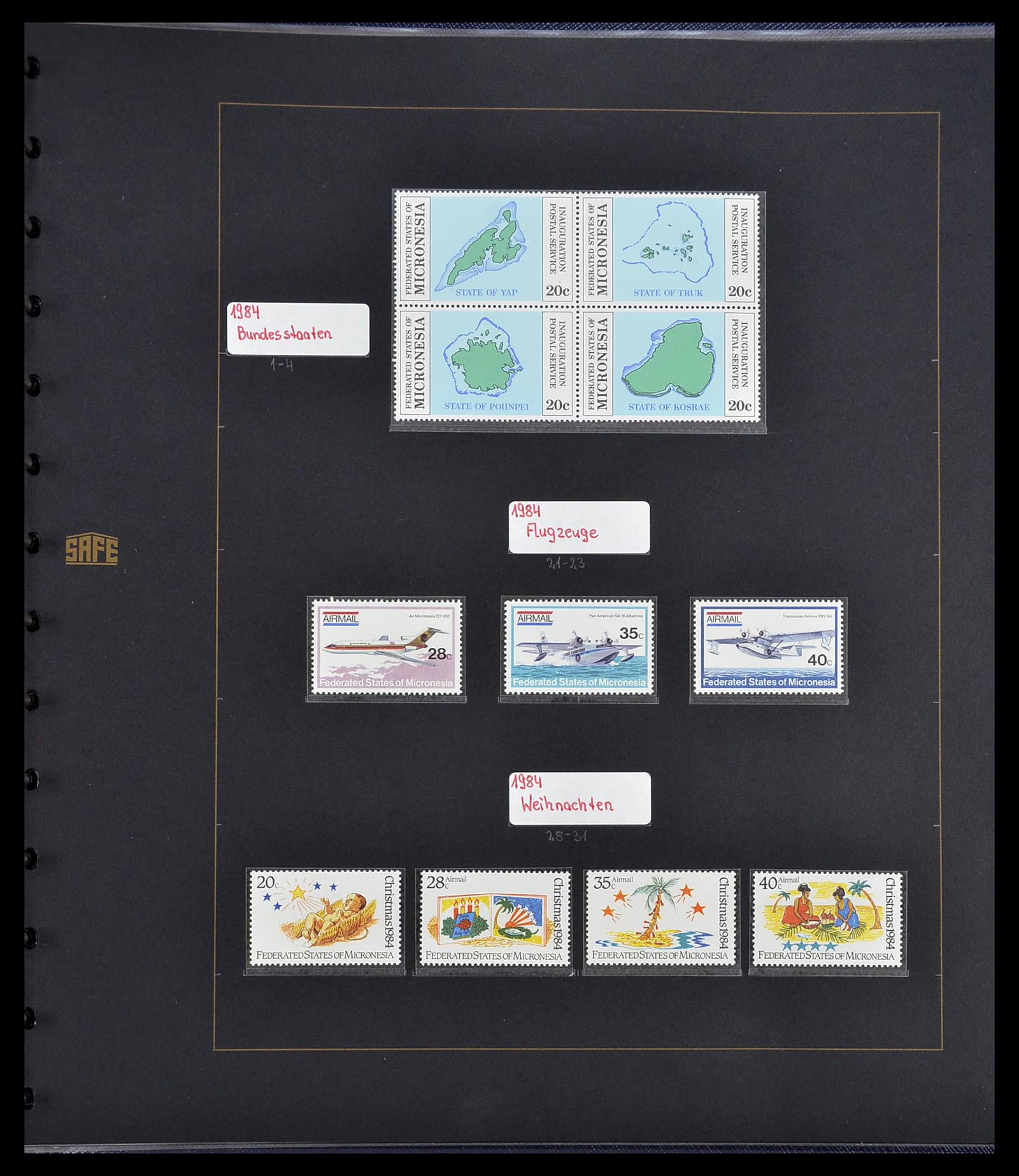 34560 391 - Postzegelverzameling 34560 Engelse gebieden in de stille Zuidzee 1840
