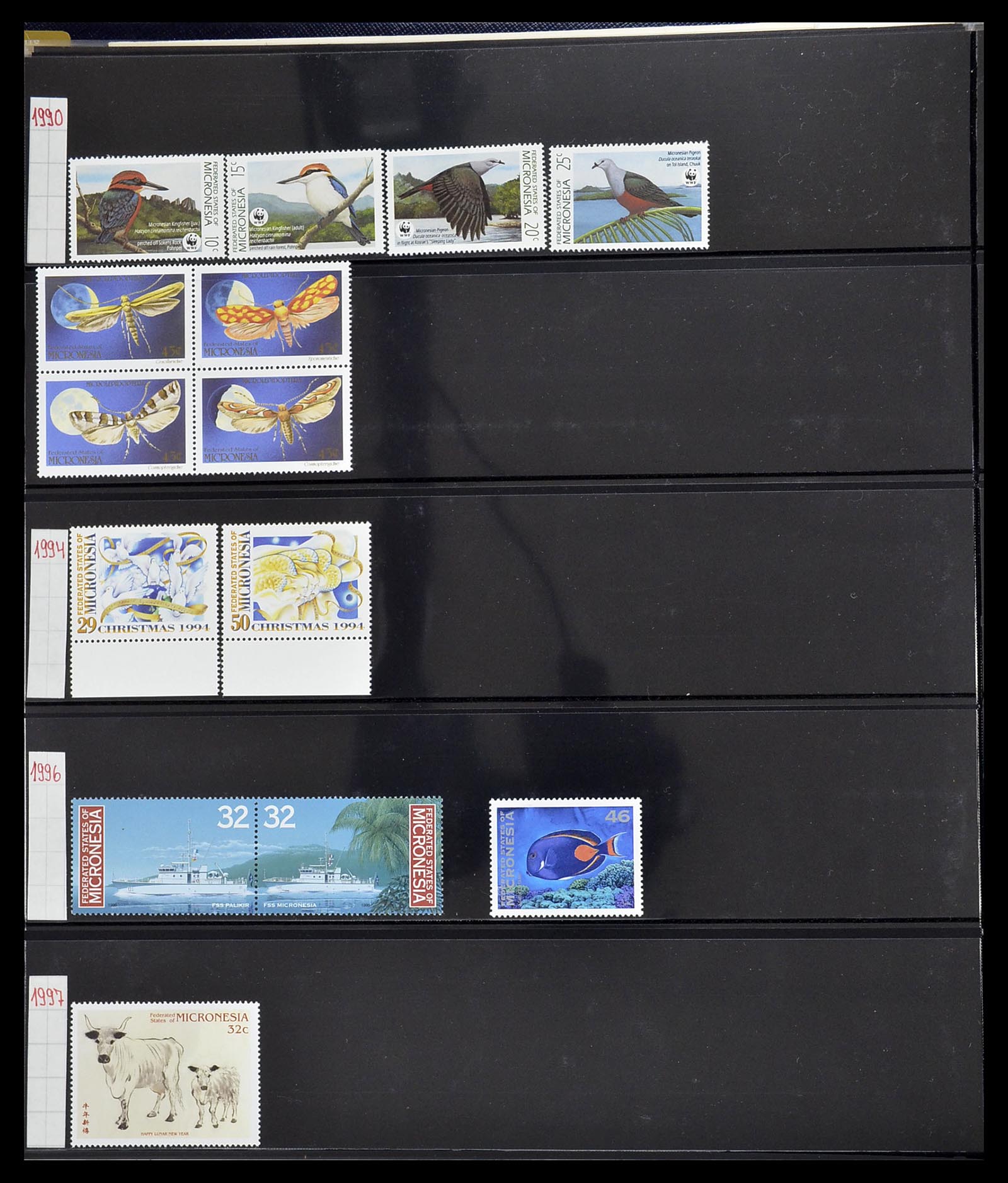 34560 392 - Postzegelverzameling 34560 Engelse gebieden in de stille Zuidzee 1840