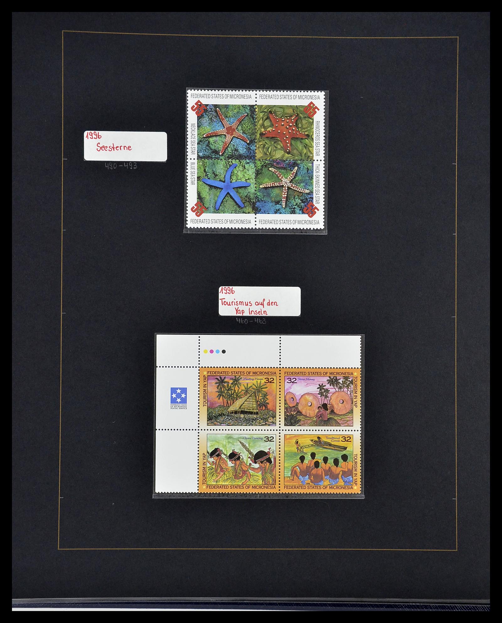 34560 396 - Postzegelverzameling 34560 Engelse gebieden in de stille Zuidzee 1840