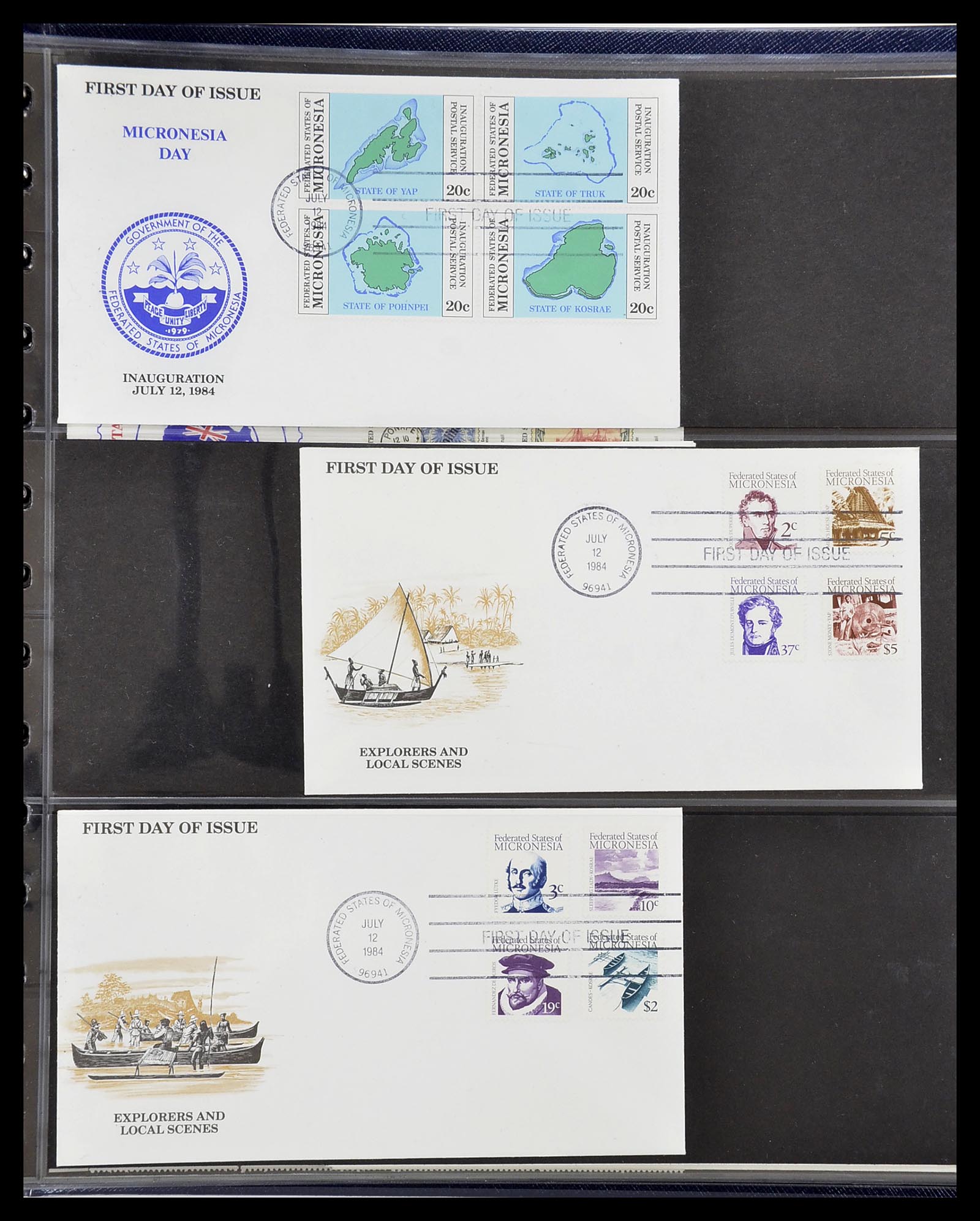 34560 397 - Postzegelverzameling 34560 Engelse gebieden in de stille Zuidzee 1840