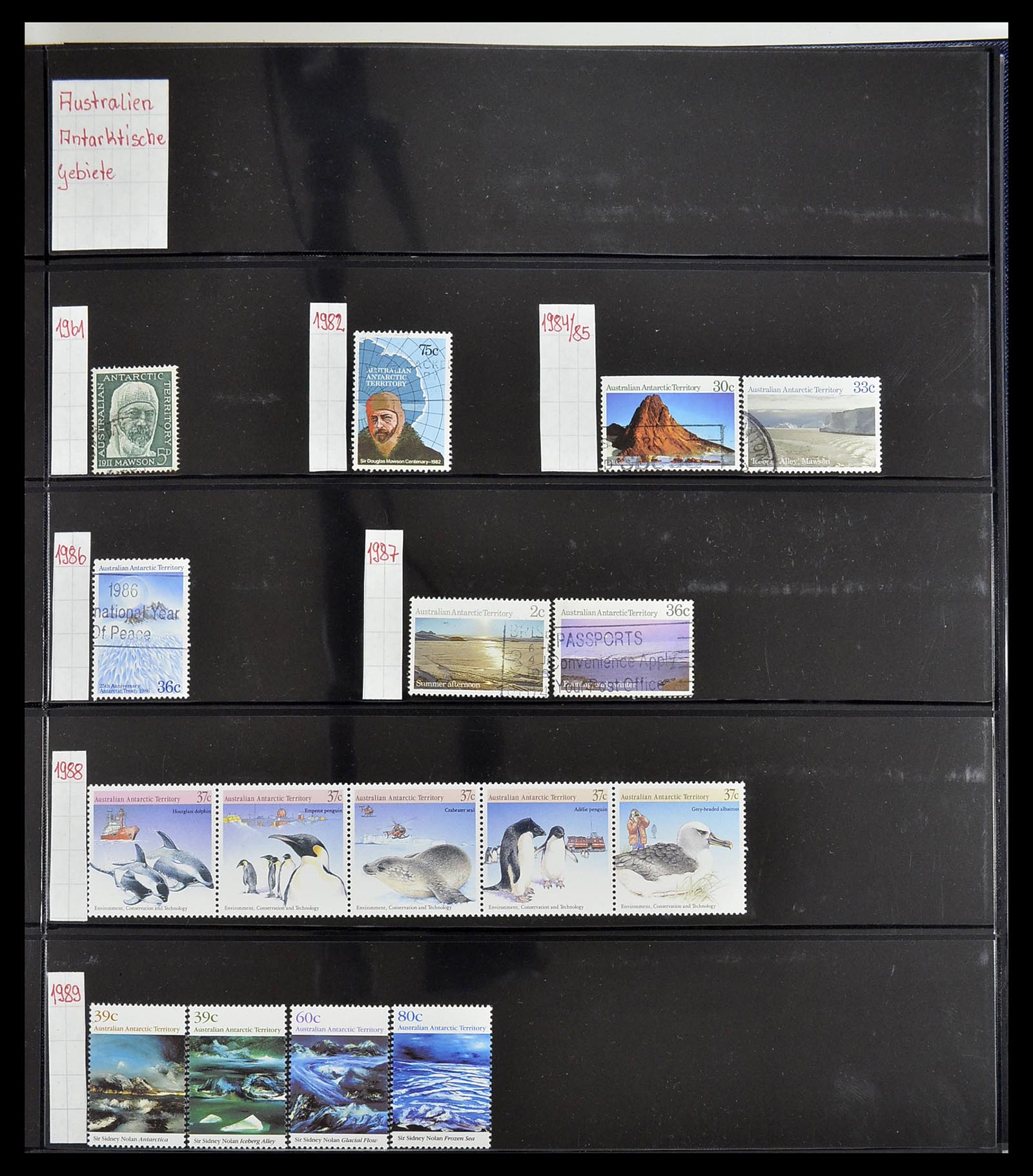 34560 409 - Postzegelverzameling 34560 Engelse gebieden in de stille Zuidzee 1840