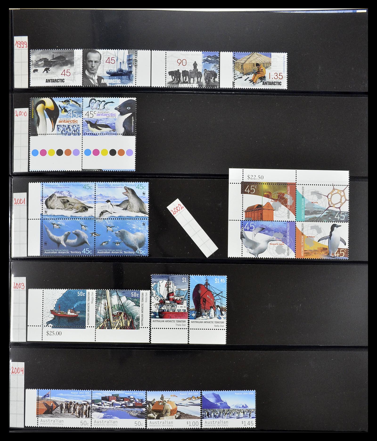 34560 412 - Postzegelverzameling 34560 Engelse gebieden in de stille Zuidzee 1840