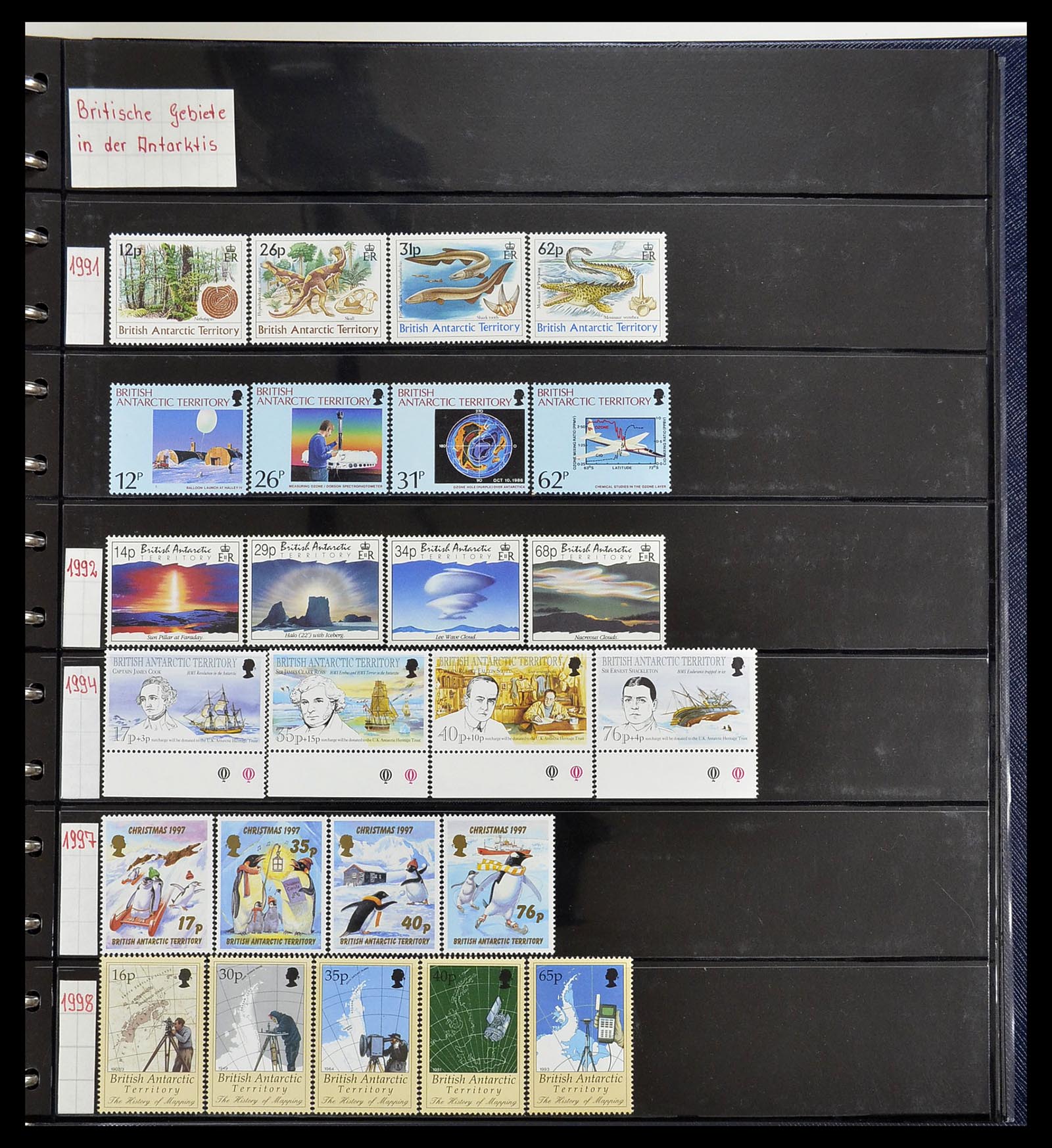 34560 427 - Postzegelverzameling 34560 Engelse gebieden in de stille Zuidzee 1840