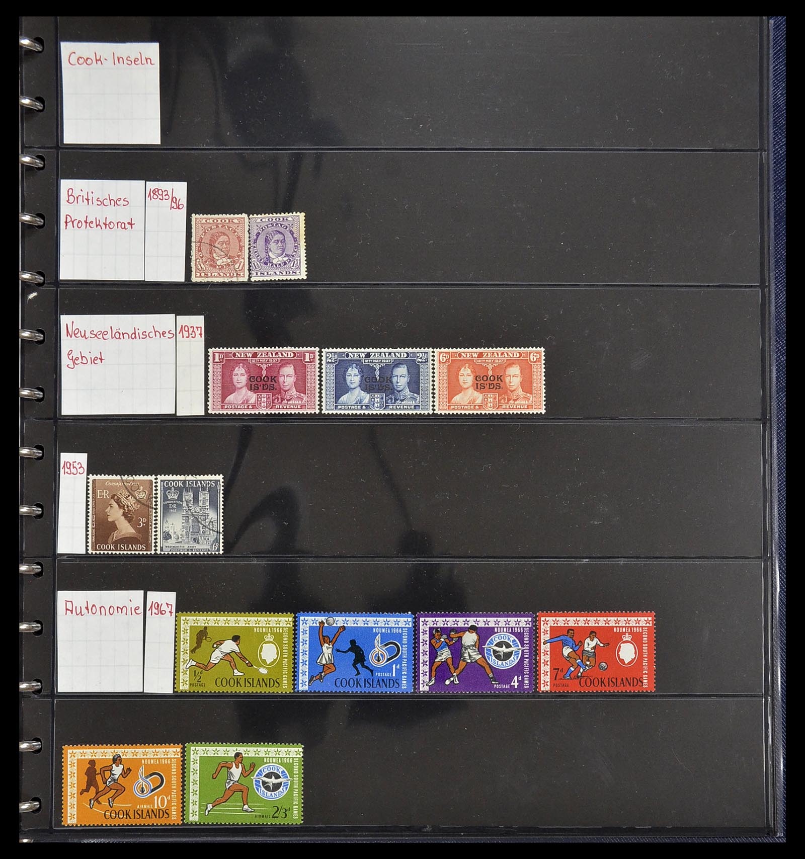 34560 429 - Postzegelverzameling 34560 Engelse gebieden in de stille Zuidzee 1840