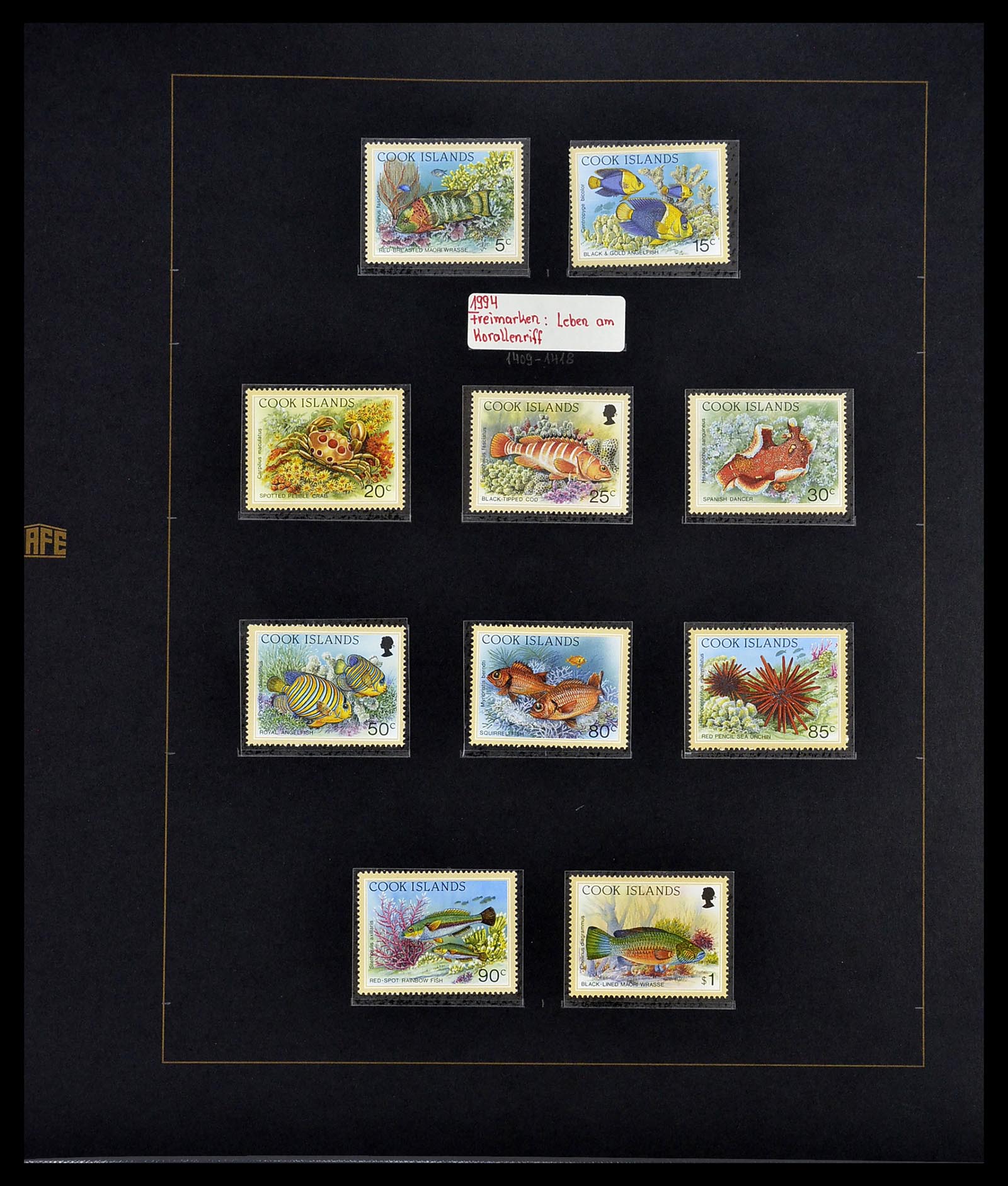 34560 435 - Postzegelverzameling 34560 Engelse gebieden in de stille Zuidzee 1840