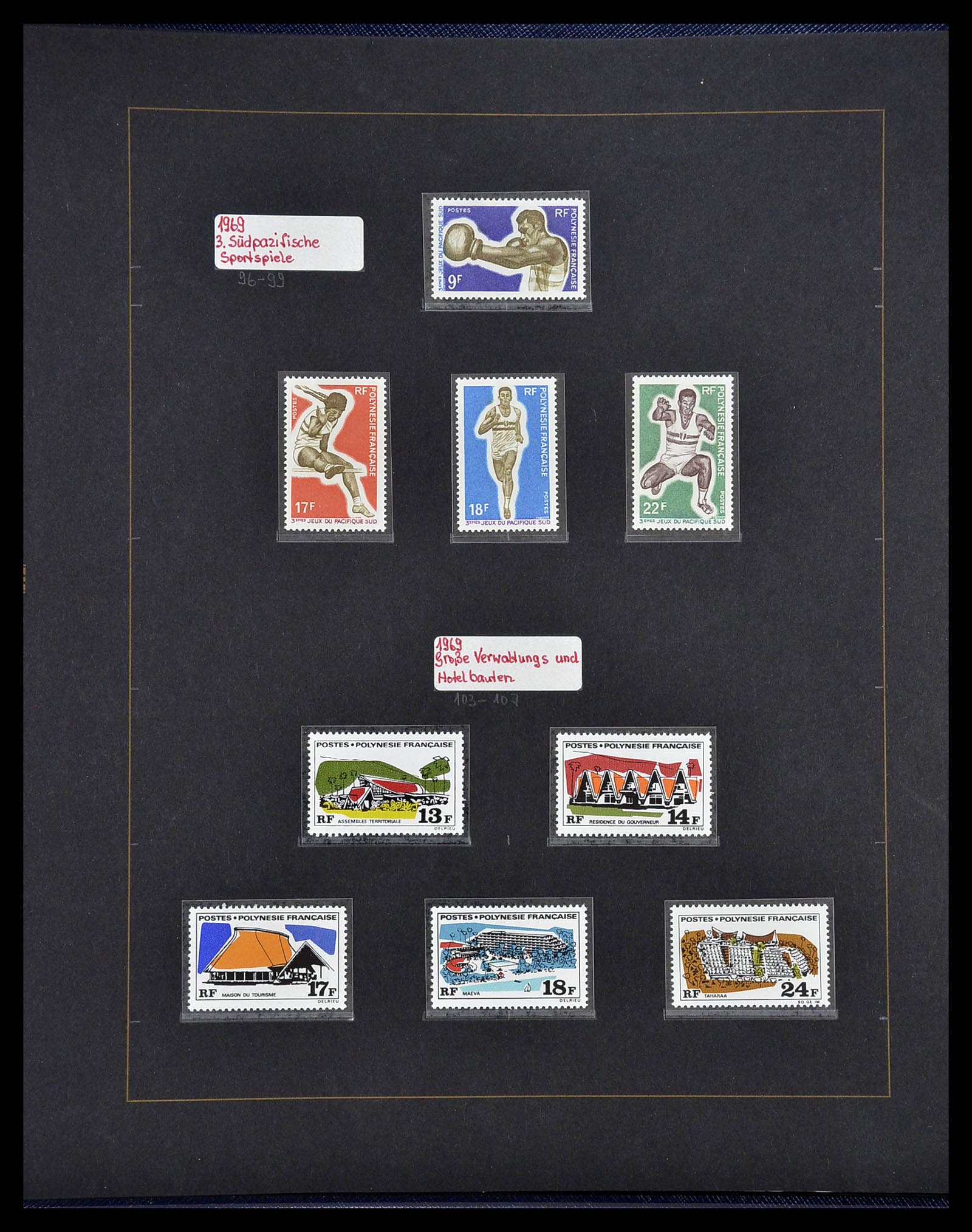 34560 473 - Postzegelverzameling 34560 Engelse gebieden in de stille Zuidzee 1840