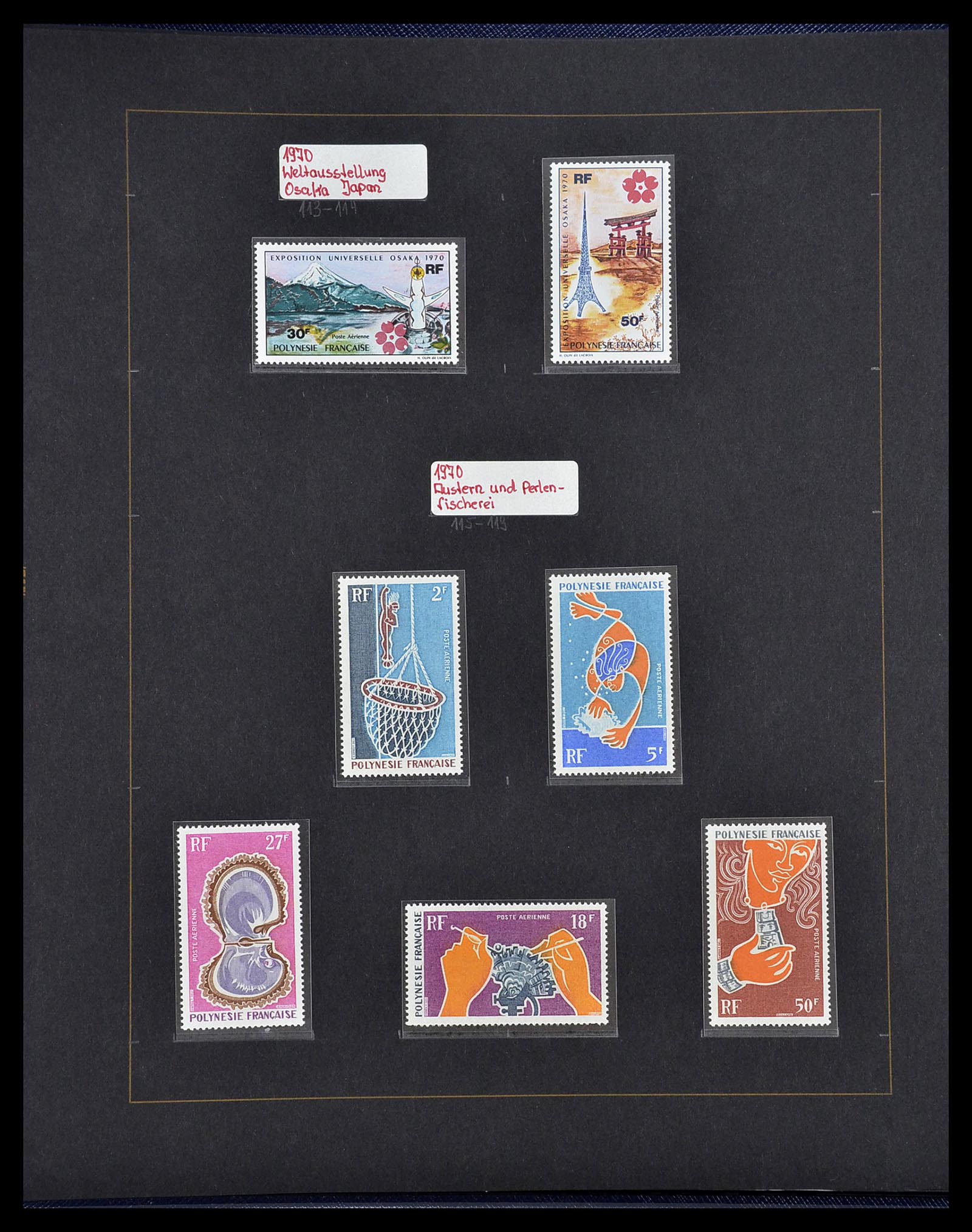 34560 474 - Postzegelverzameling 34560 Engelse gebieden in de stille Zuidzee 1840
