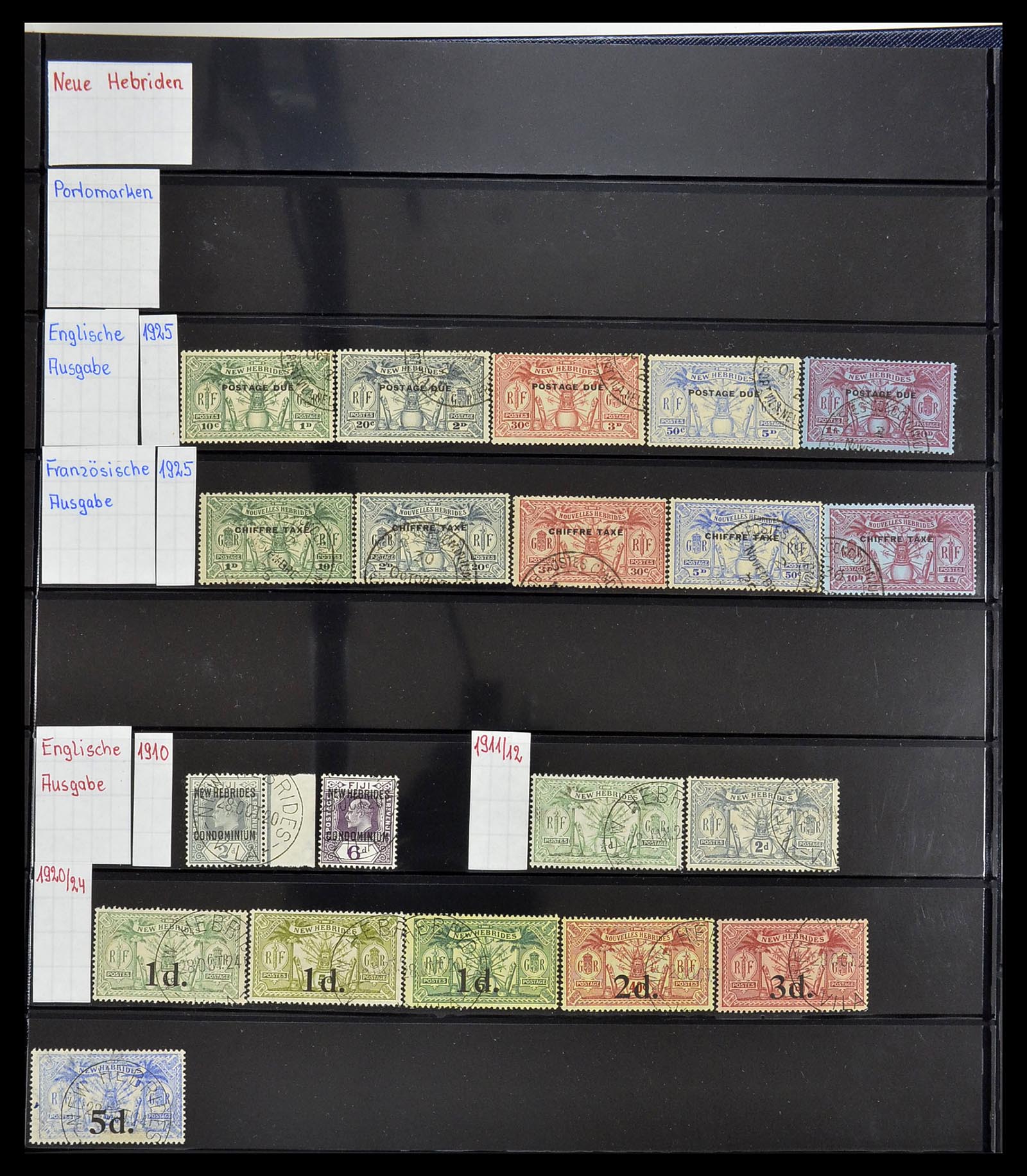 34560 481 - Postzegelverzameling 34560 Engelse gebieden in de stille Zuidzee 1840