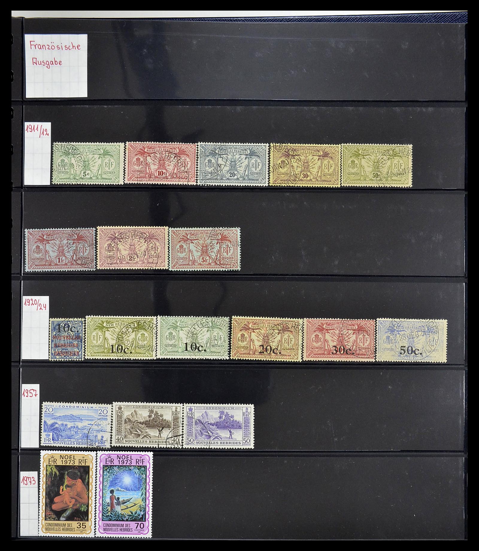 34560 483 - Postzegelverzameling 34560 Engelse gebieden in de stille Zuidzee 1840