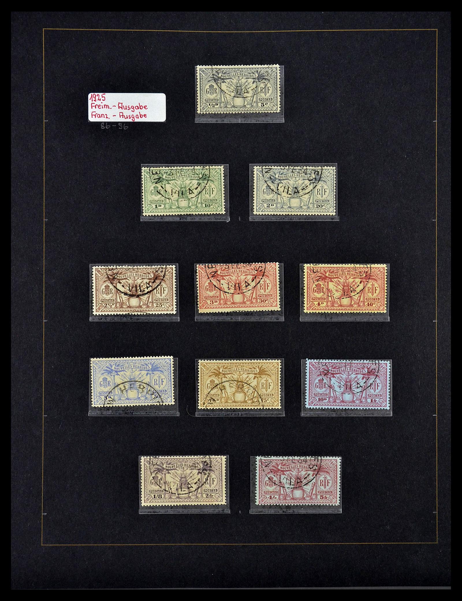 34560 485 - Postzegelverzameling 34560 Engelse gebieden in de stille Zuidzee 1840