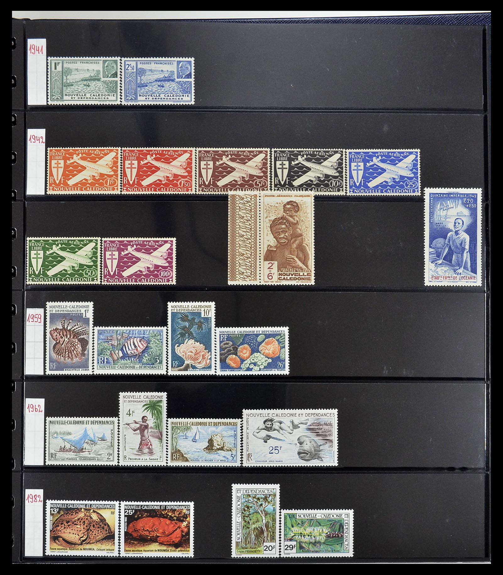 34560 488 - Postzegelverzameling 34560 Engelse gebieden in de stille Zuidzee 1840