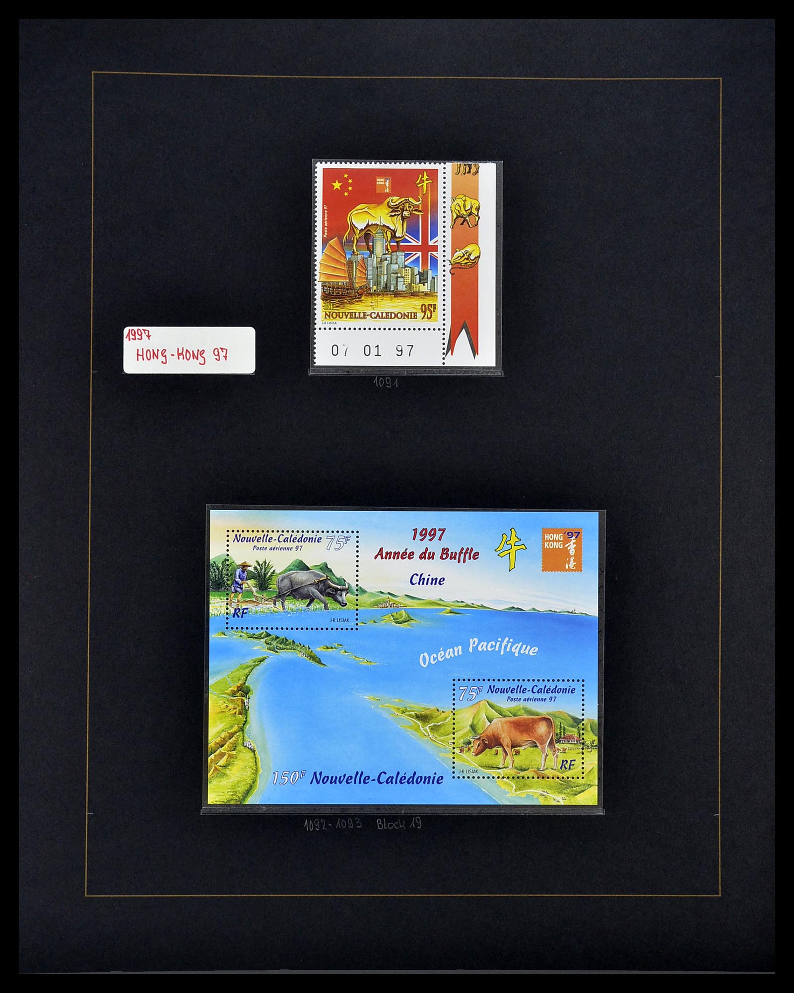 34560 498 - Postzegelverzameling 34560 Engelse gebieden in de stille Zuidzee 1840