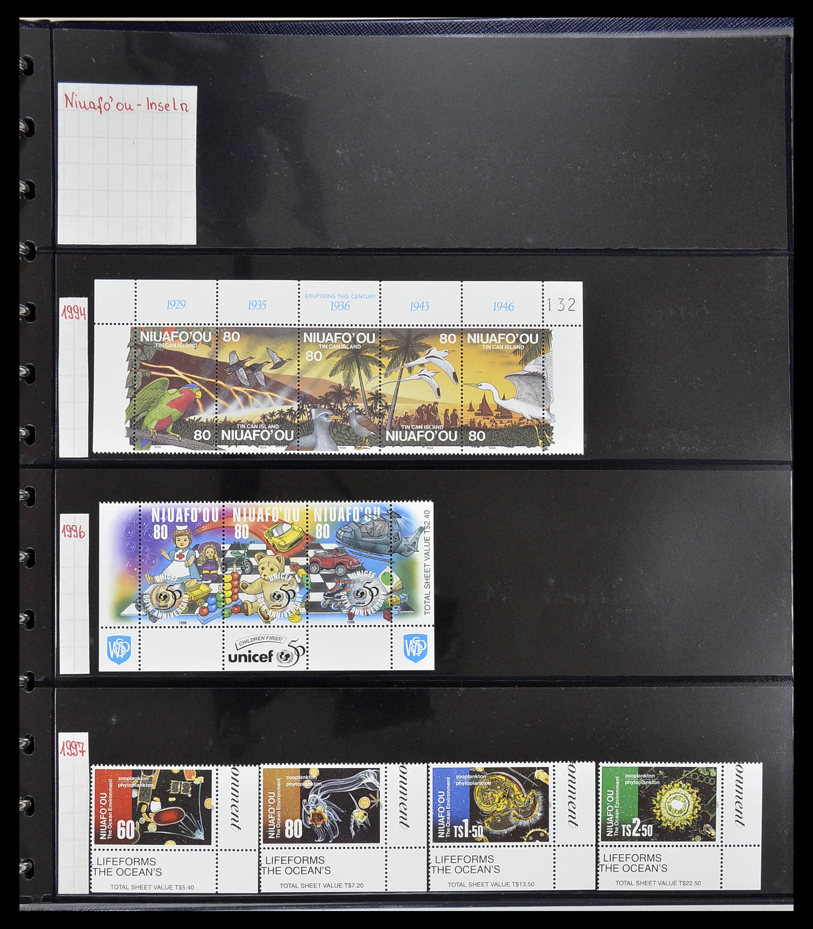 34560 505 - Postzegelverzameling 34560 Engelse gebieden in de stille Zuidzee 1840