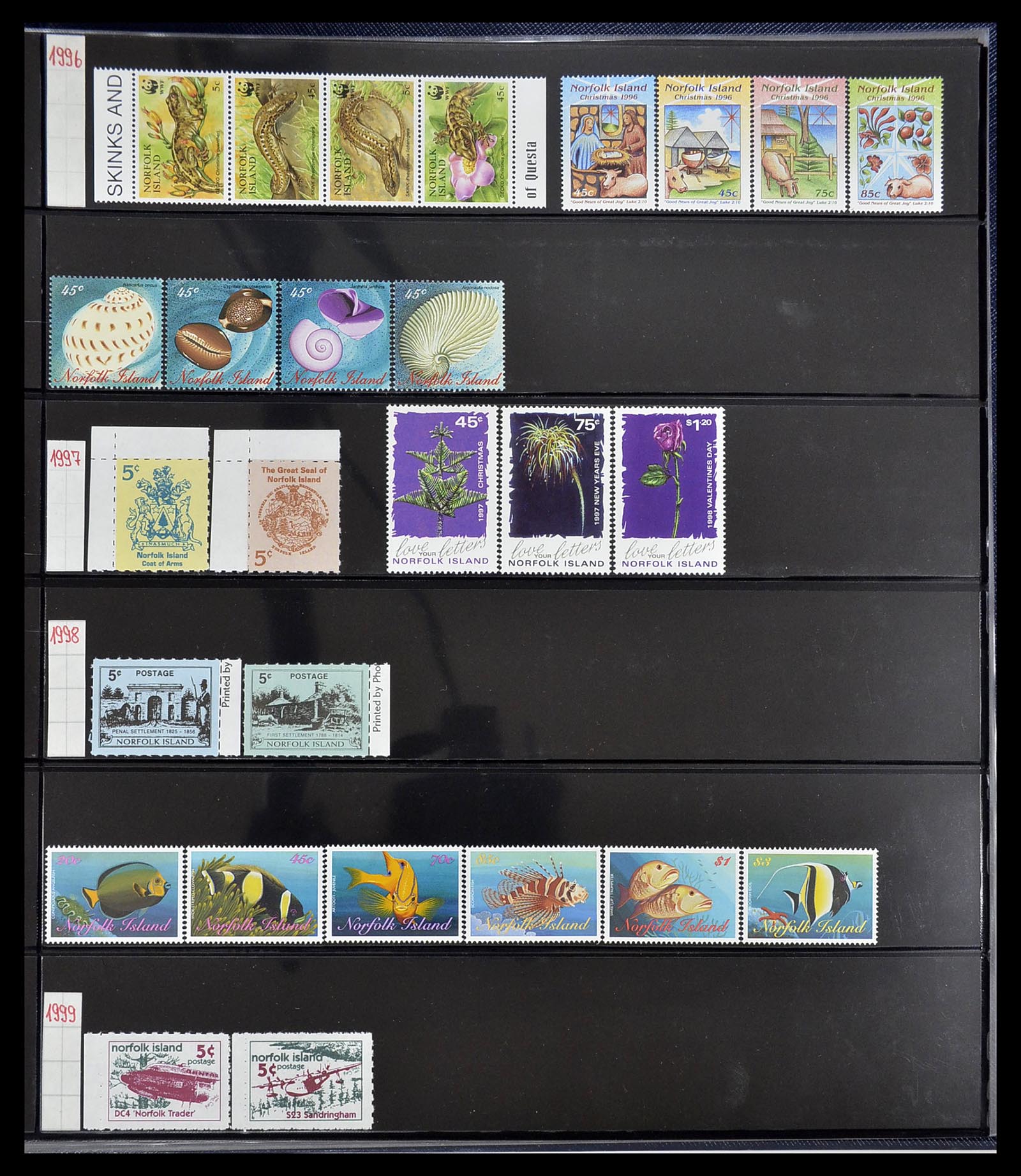 34560 513 - Postzegelverzameling 34560 Engelse gebieden in de stille Zuidzee 1840