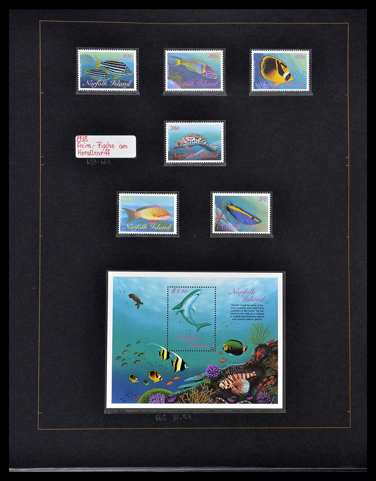 34560 520 - Postzegelverzameling 34560 Engelse gebieden in de stille Zuidzee 1840