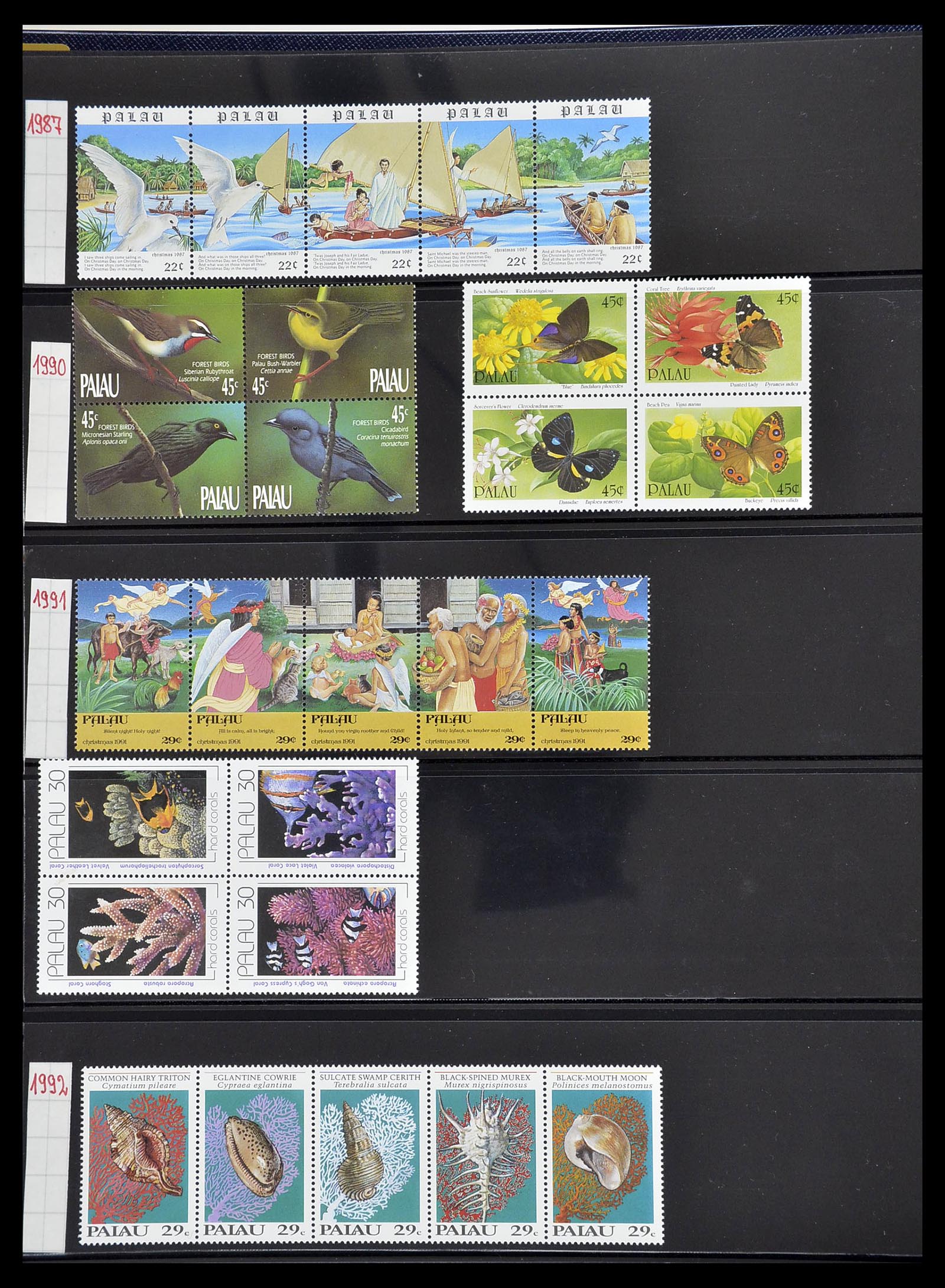34560 524 - Postzegelverzameling 34560 Engelse gebieden in de stille Zuidzee 1840