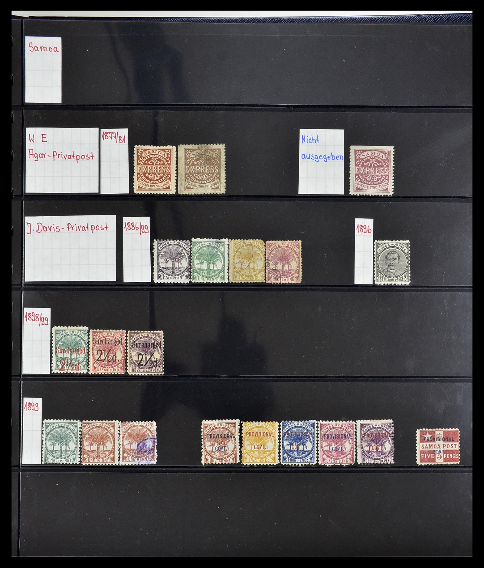 34560 537 - Postzegelverzameling 34560 Engelse gebieden in de stille Zuidzee 1840