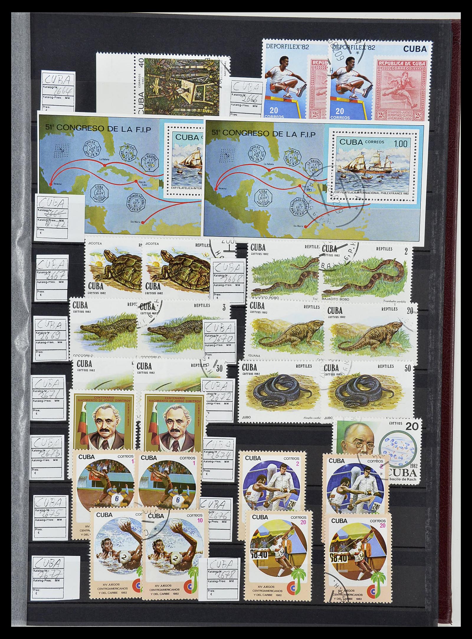 34566 145 - Postzegelverzameling 34566 Cuba 1879-2019!!