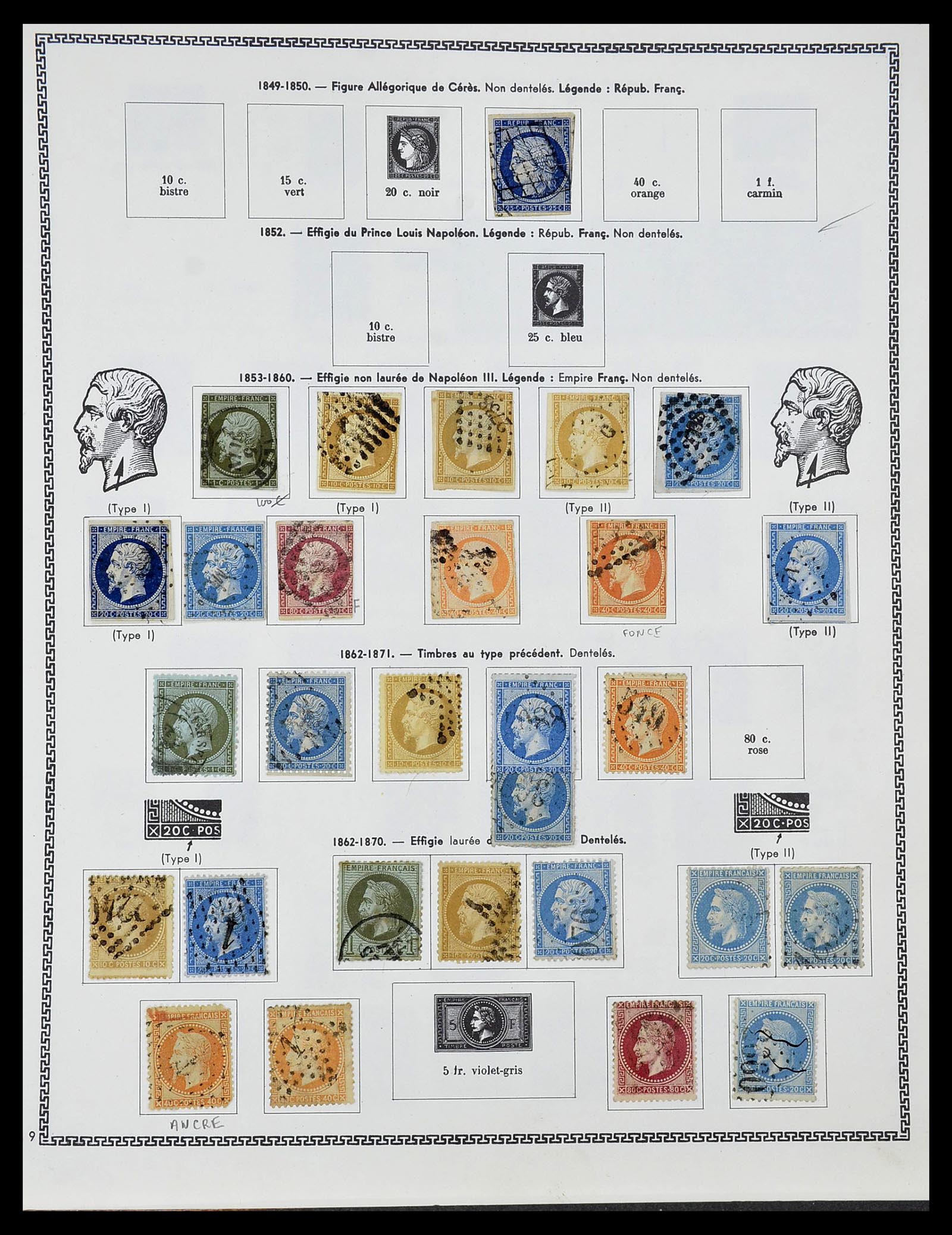 34579 001 - Stamp Collection 34579 France 1849-1960.