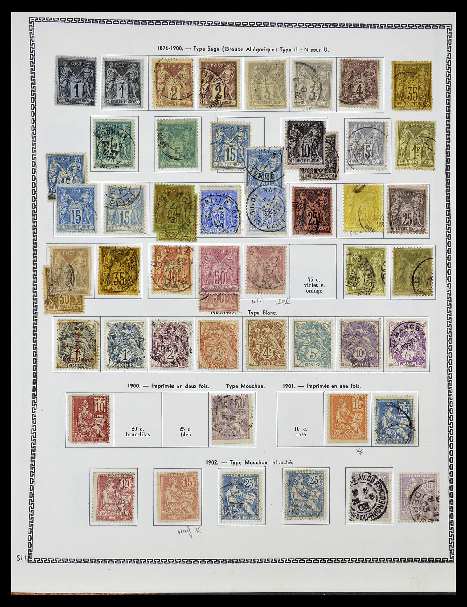 34579 003 - Stamp Collection 34579 France 1849-1960.