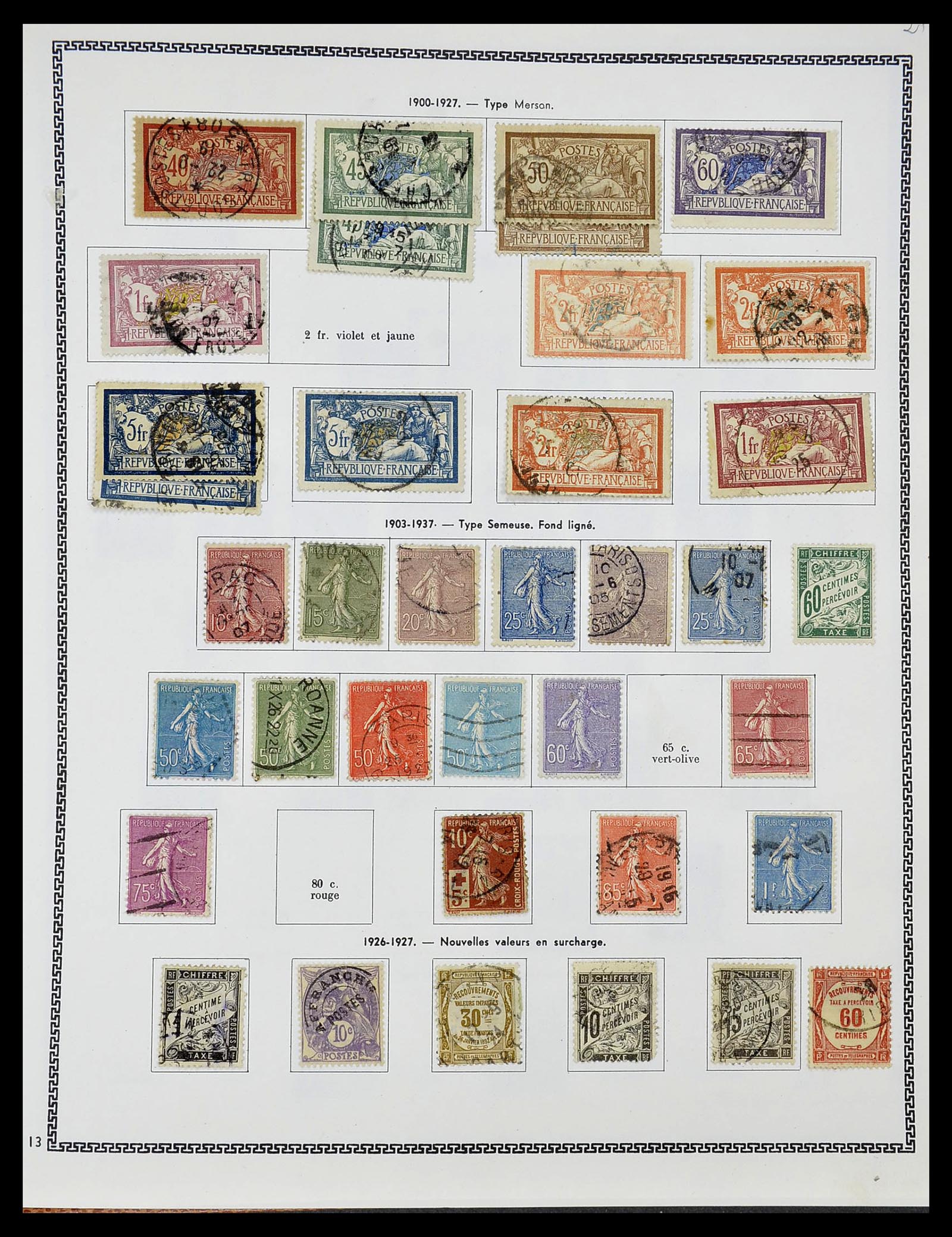 34579 004 - Stamp Collection 34579 France 1849-1960.