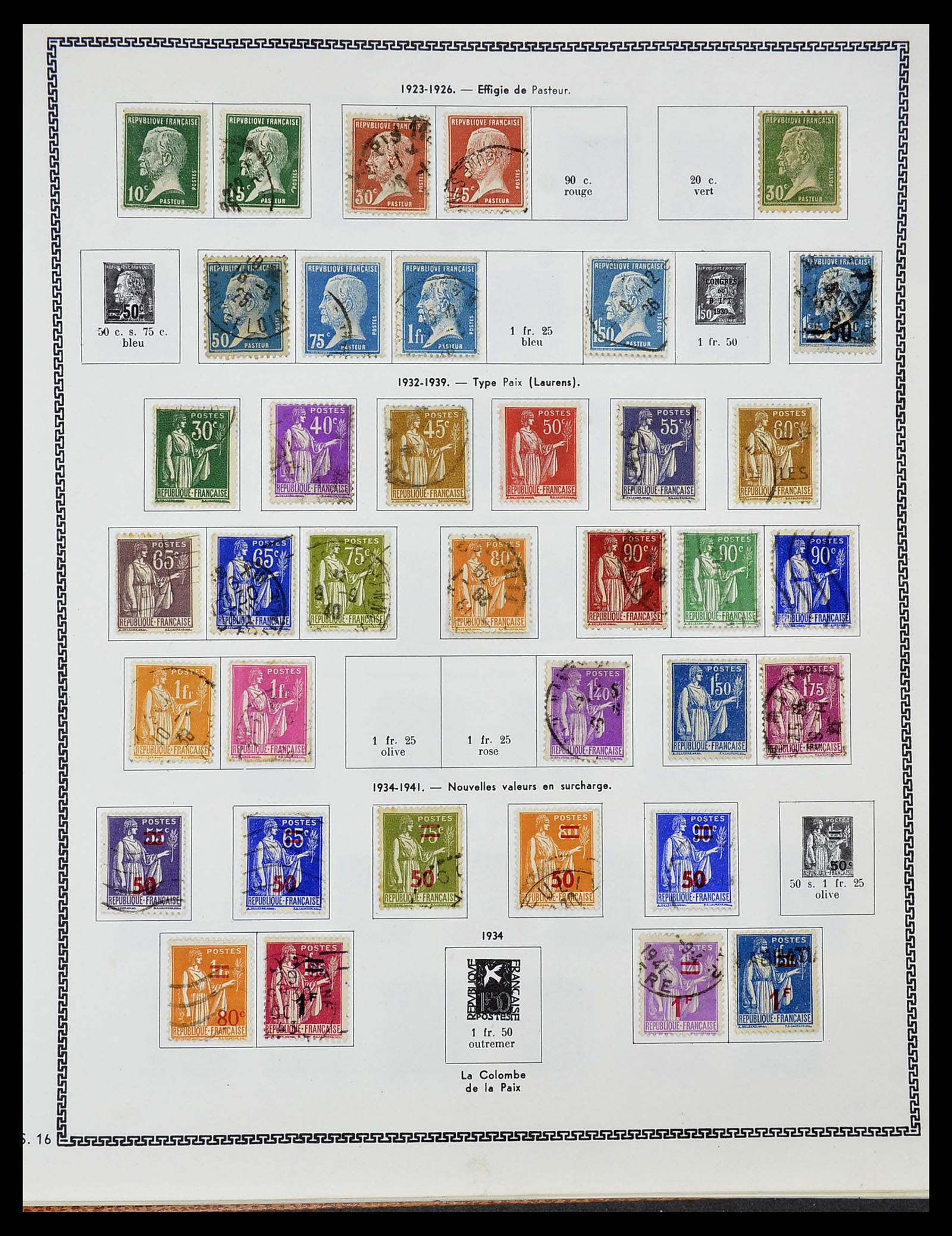 34579 006 - Stamp Collection 34579 France 1849-1960.