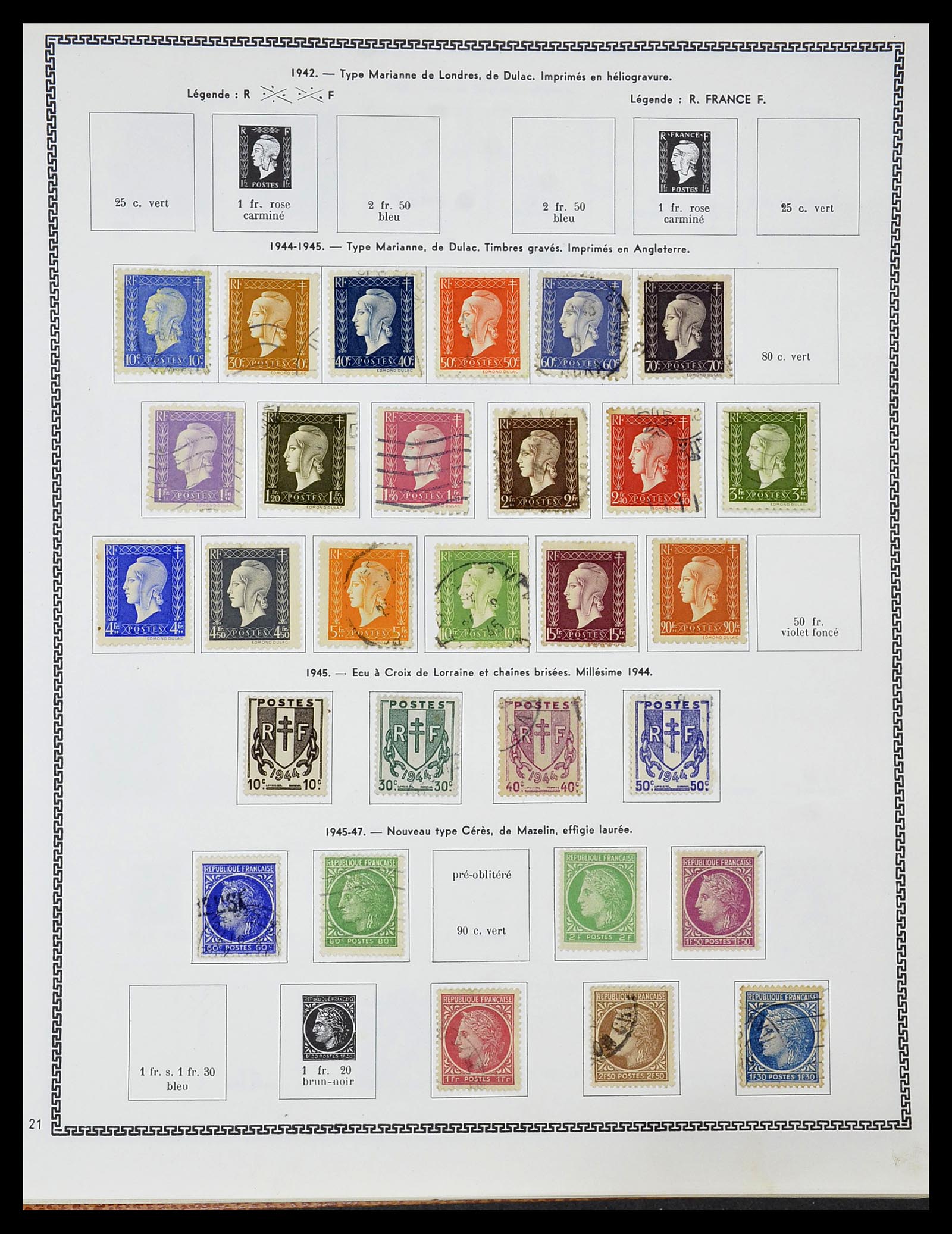 34579 010 - Stamp Collection 34579 France 1849-1960.