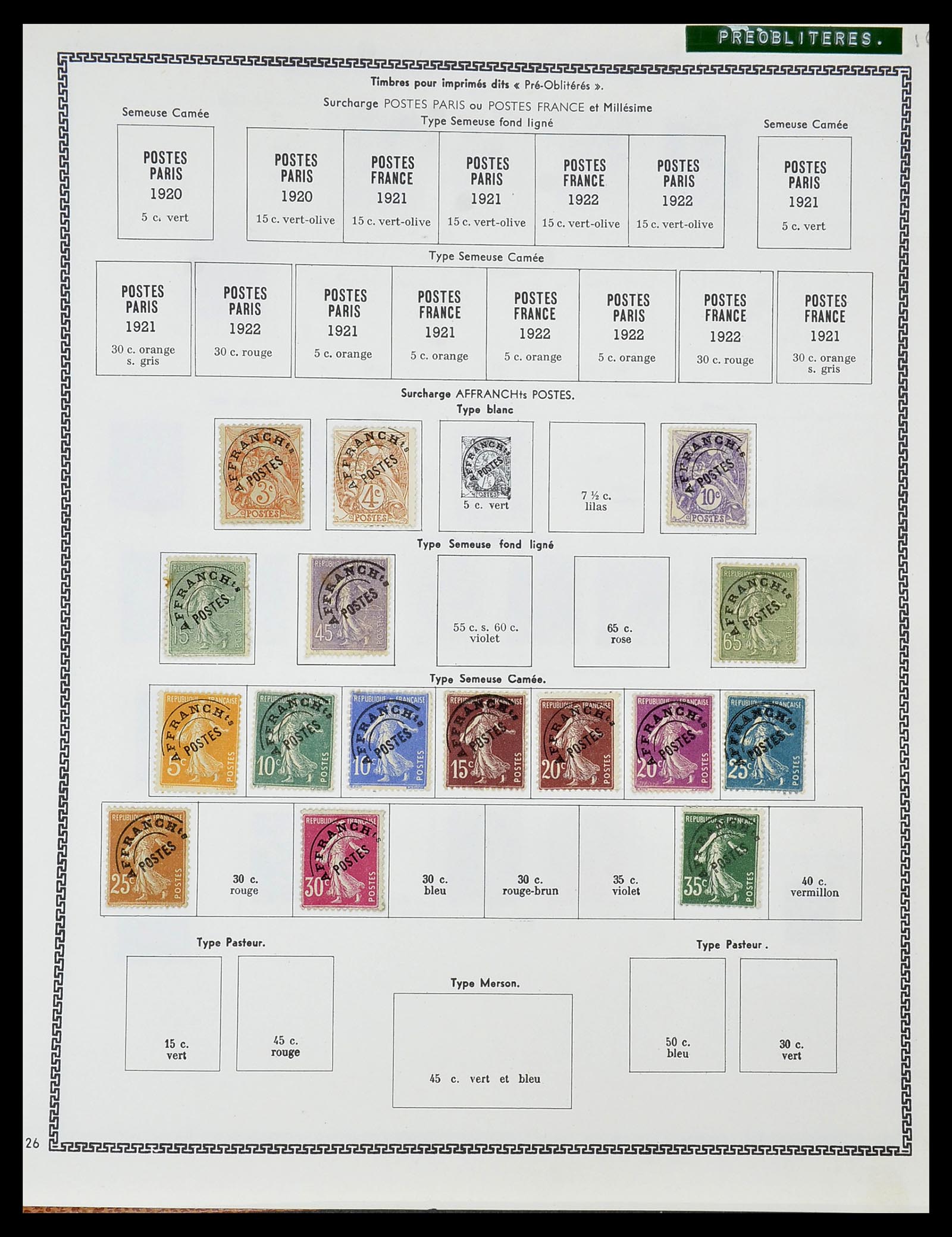 34579 015 - Stamp Collection 34579 France 1849-1960.