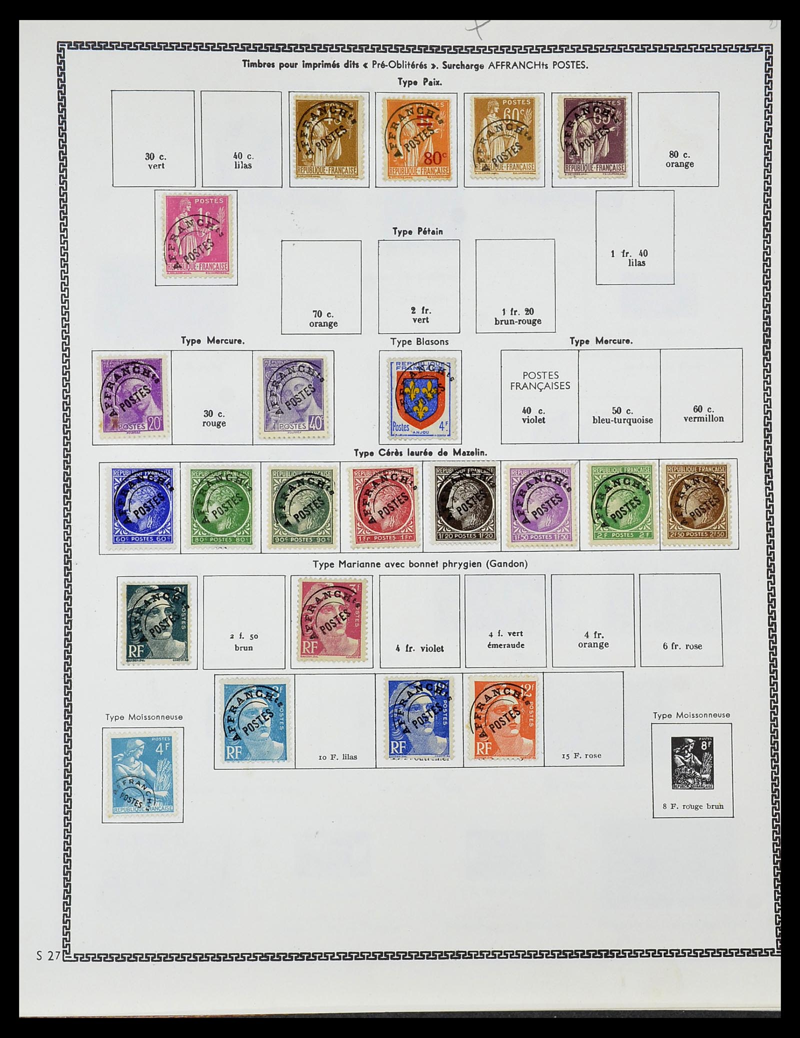 34579 016 - Stamp Collection 34579 France 1849-1960.