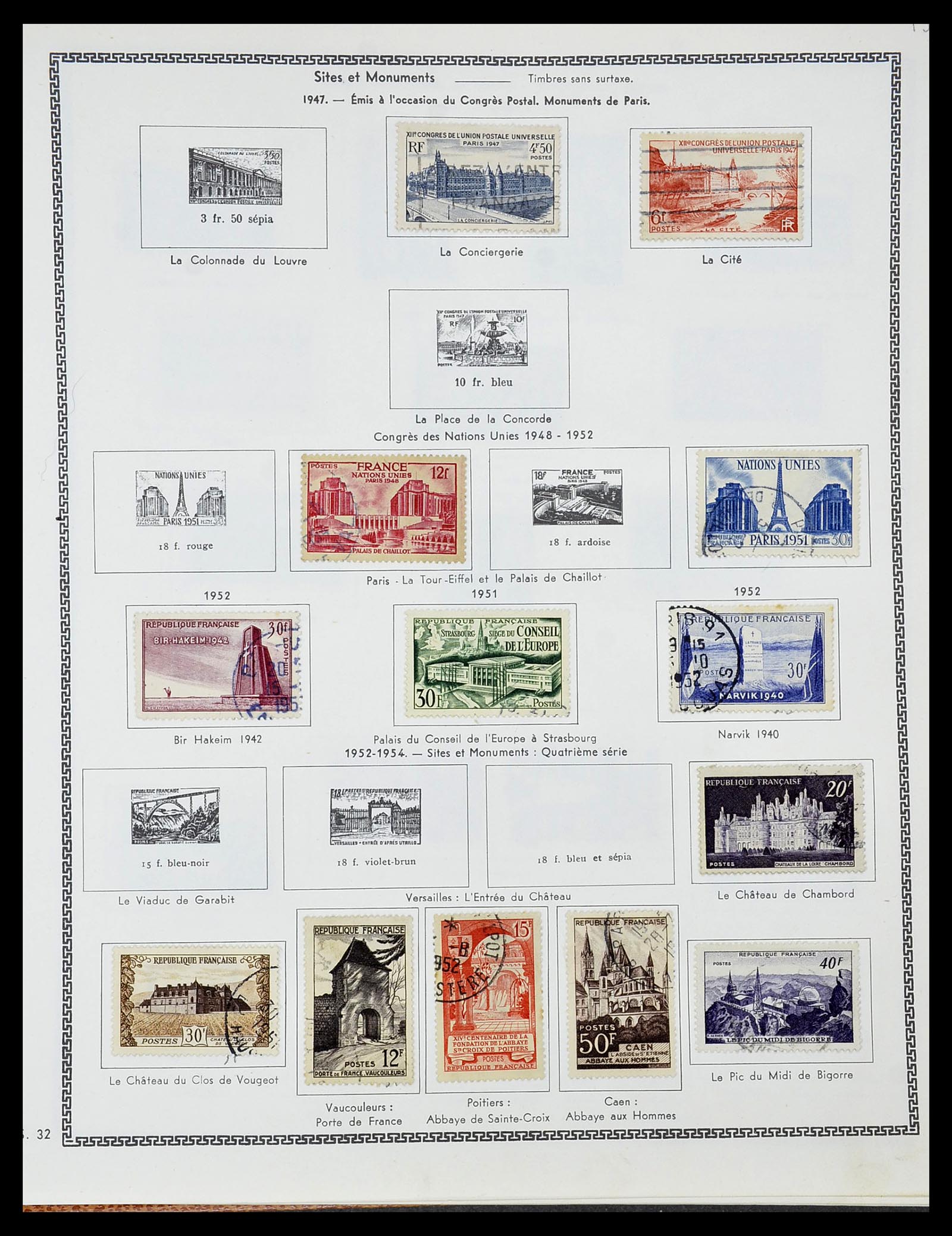 34579 020 - Stamp Collection 34579 France 1849-1960.