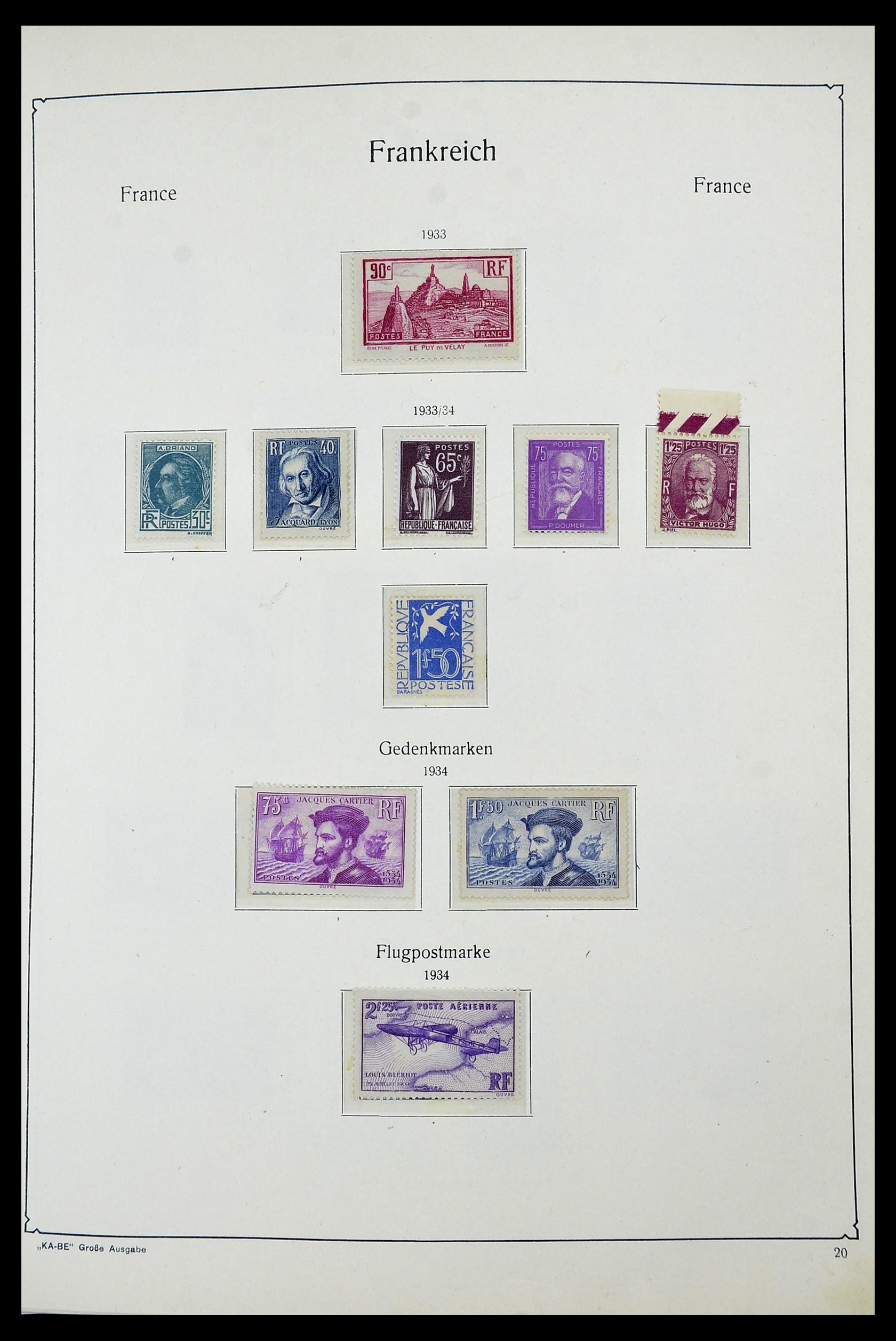 34580 017 - Postzegelverzameling 34580 Frankrijk 1900-1971.