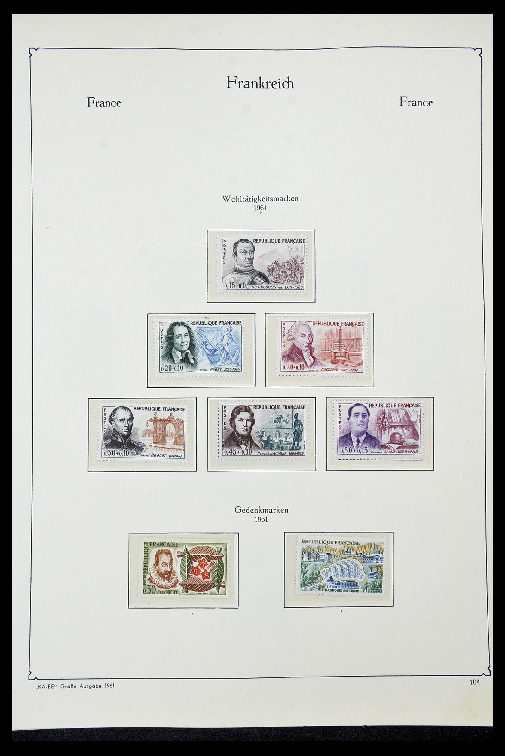 34580 102 - Postzegelverzameling 34580 Frankrijk 1900-1971.