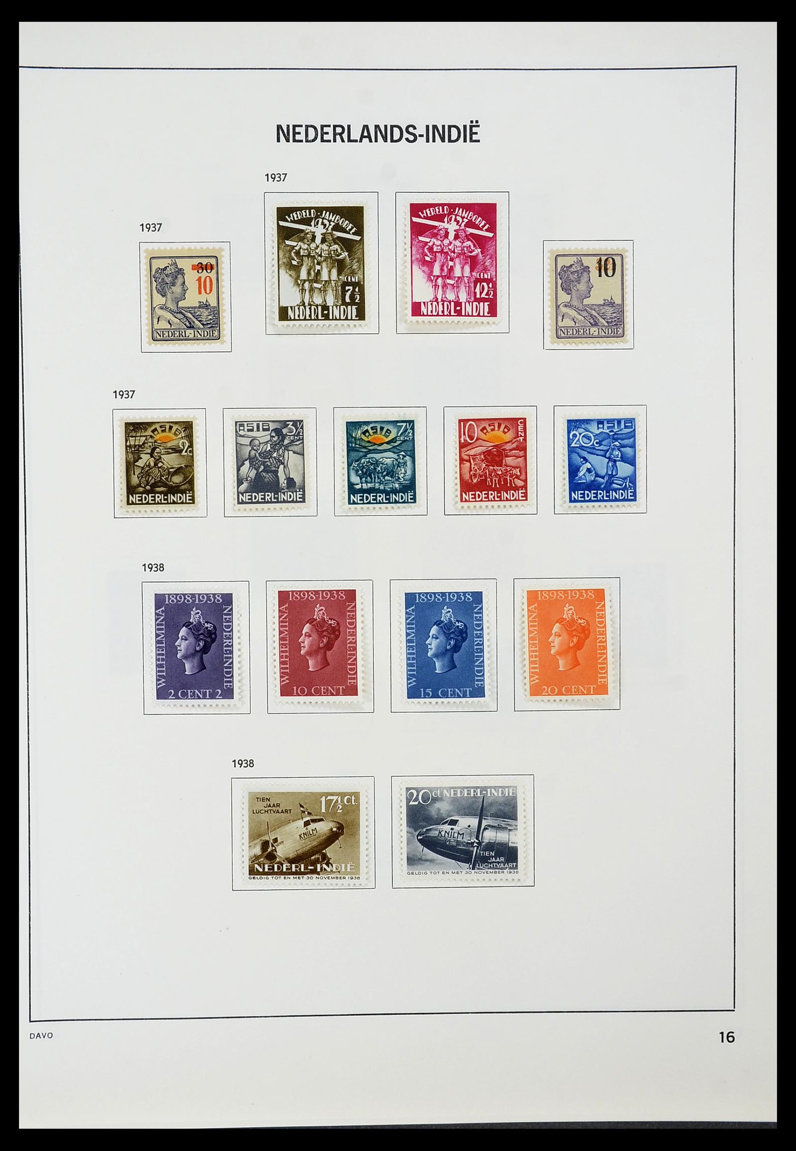 34600 092 - Postzegelverzameling 34600 Nederland en overzeese gebiedsdelen 1852-1