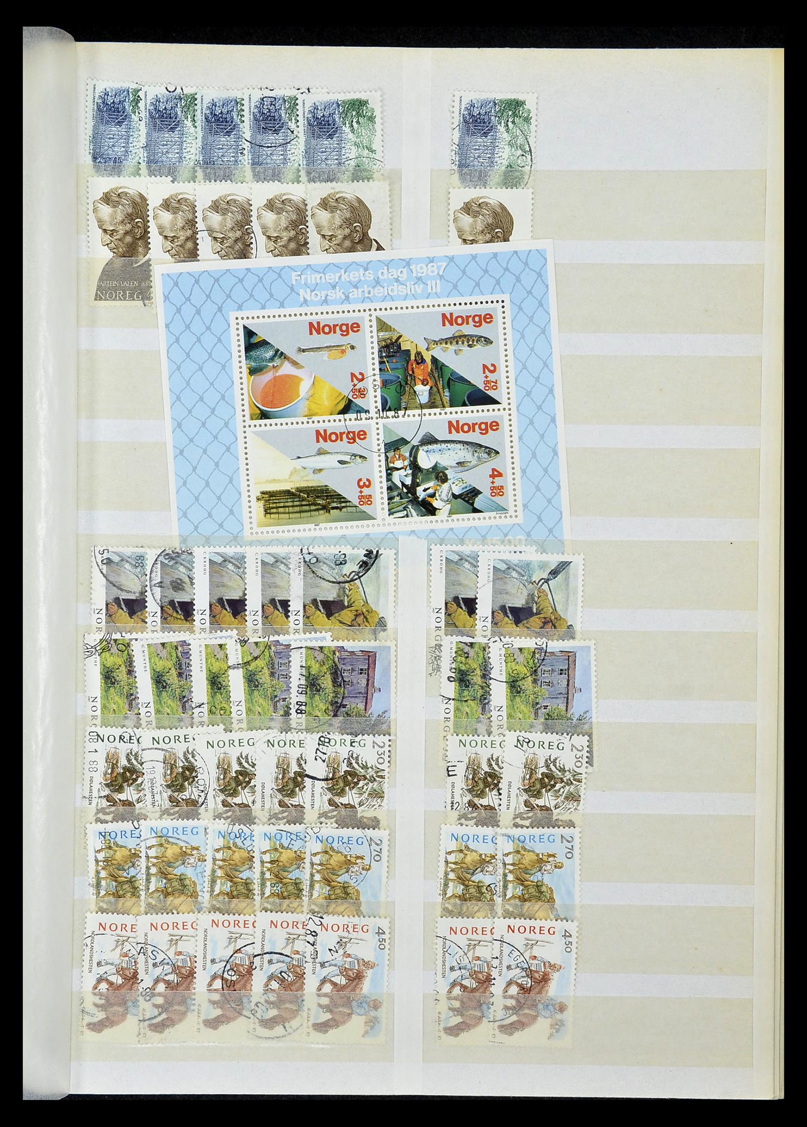 34616 105 - Postzegelverzameling 34616 Noorwegen 1970-2014.