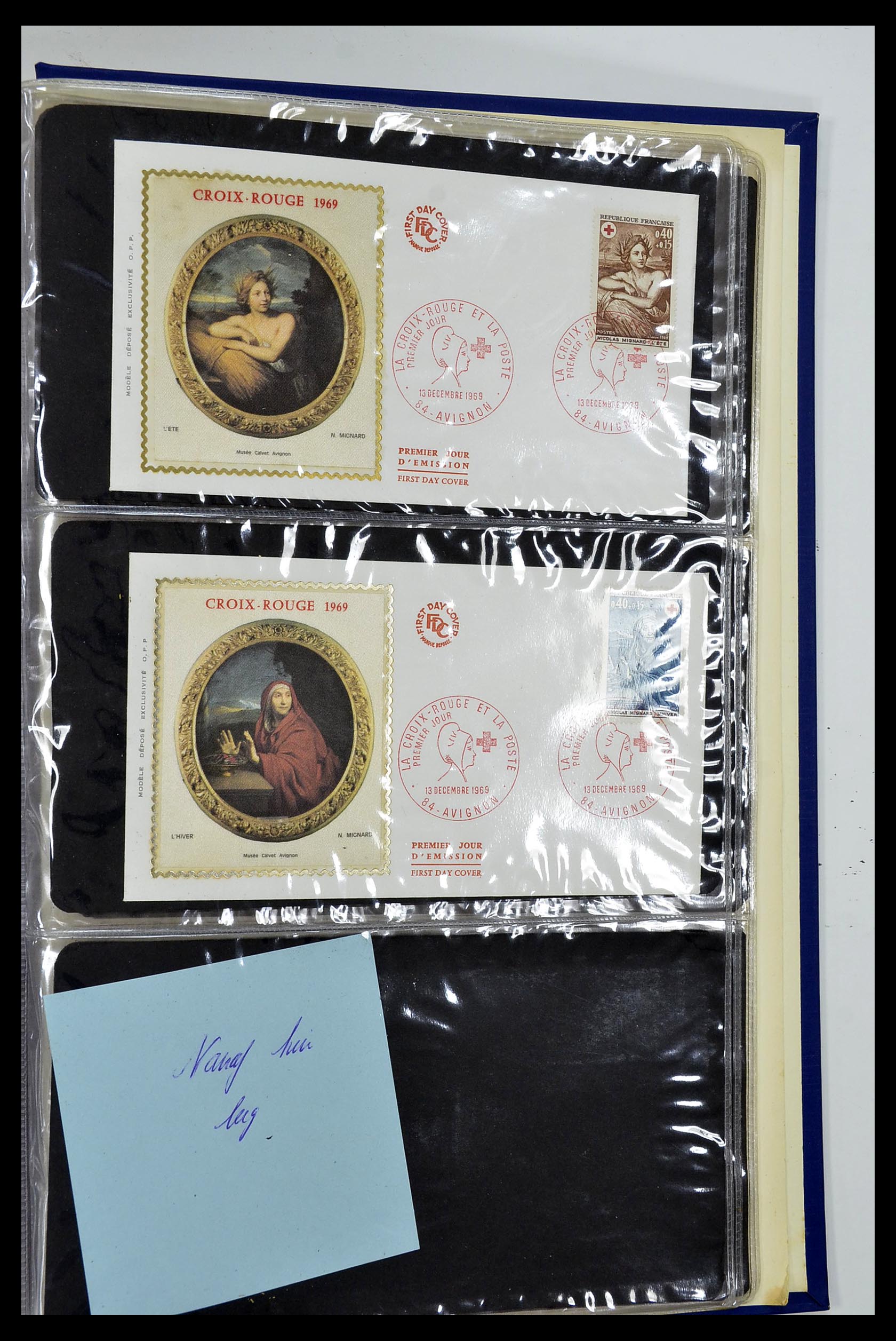 34621 041 - Postzegelverzameling 34621 Frankrijk FDC's 1956-1982.