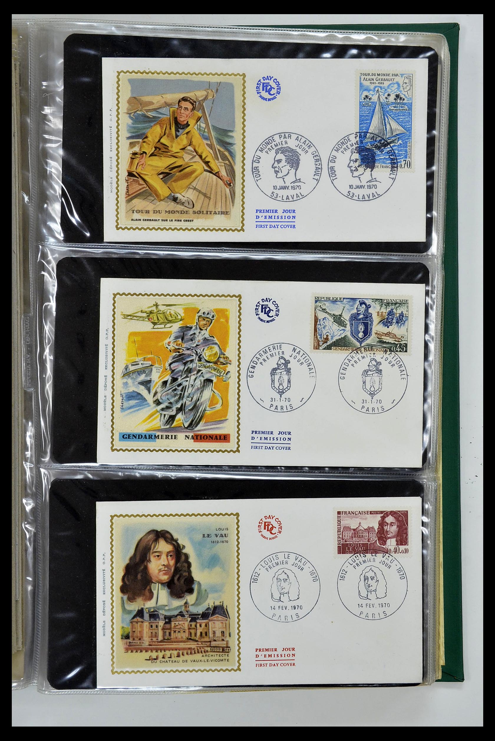 34621 042 - Postzegelverzameling 34621 Frankrijk FDC's 1956-1982.