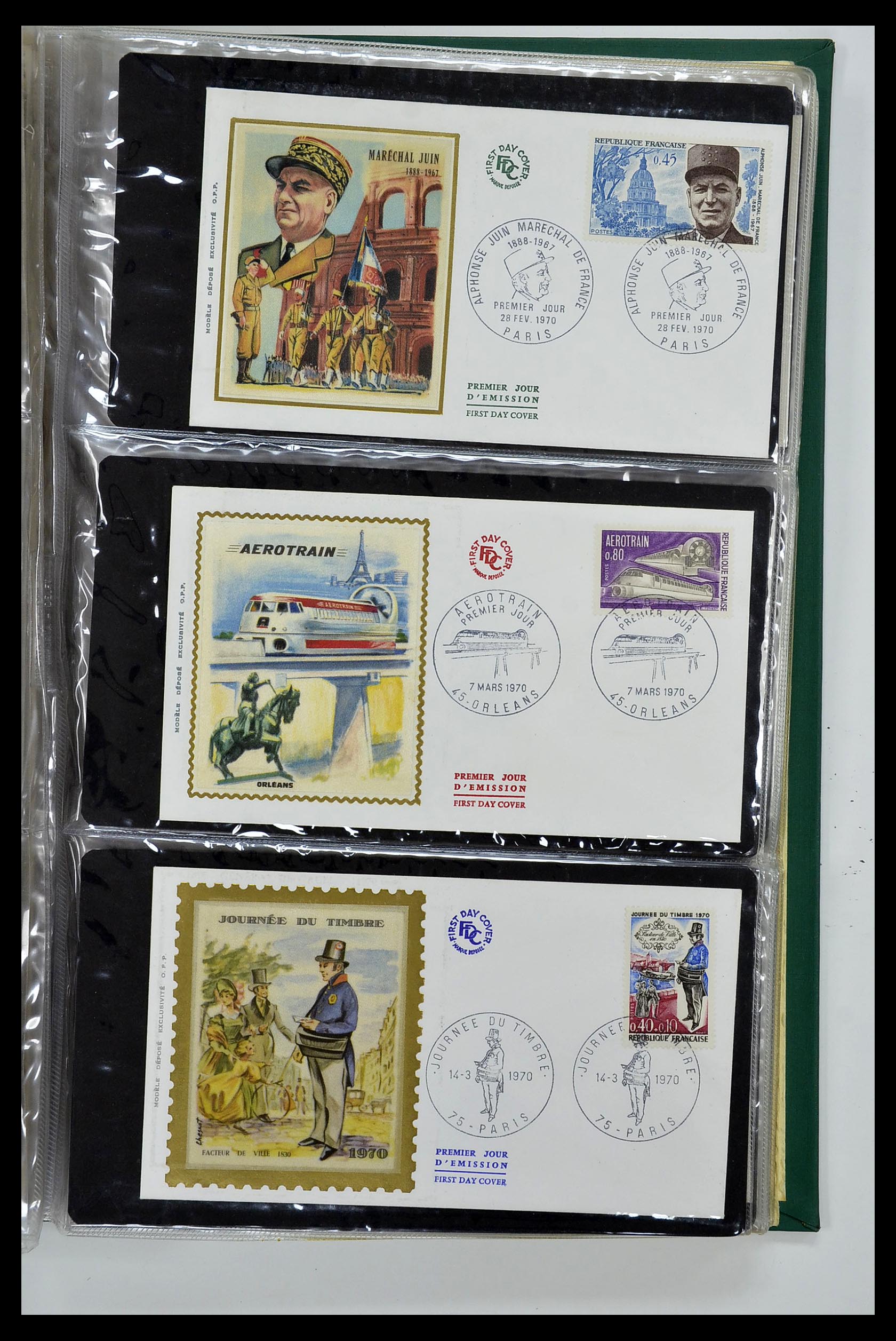 34621 044 - Postzegelverzameling 34621 Frankrijk FDC's 1956-1982.