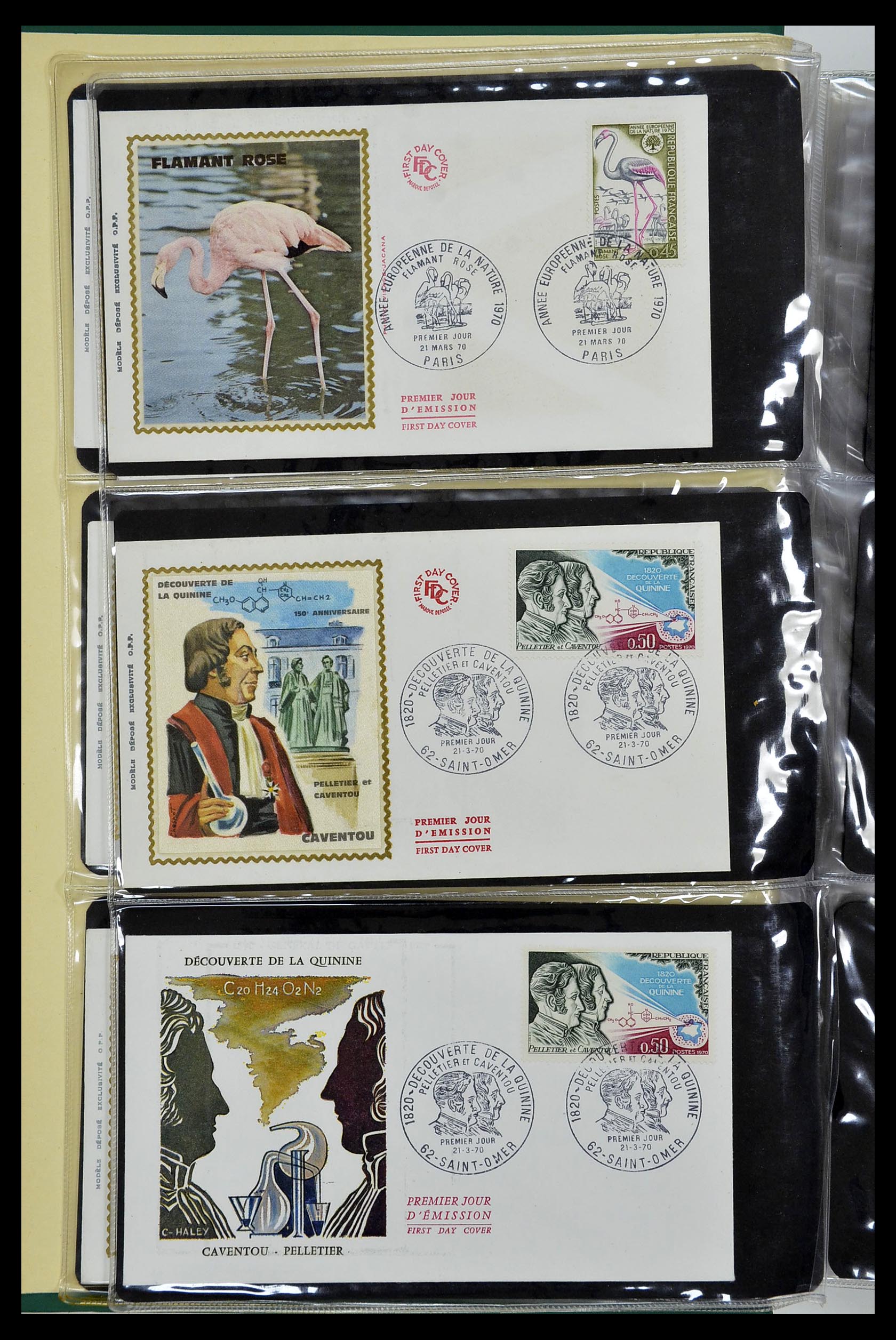 34621 045 - Postzegelverzameling 34621 Frankrijk FDC's 1956-1982.