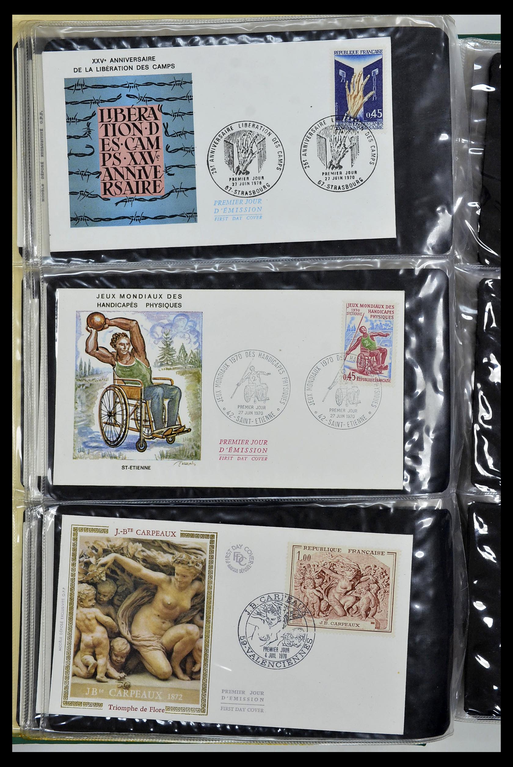 34621 051 - Postzegelverzameling 34621 Frankrijk FDC's 1956-1982.