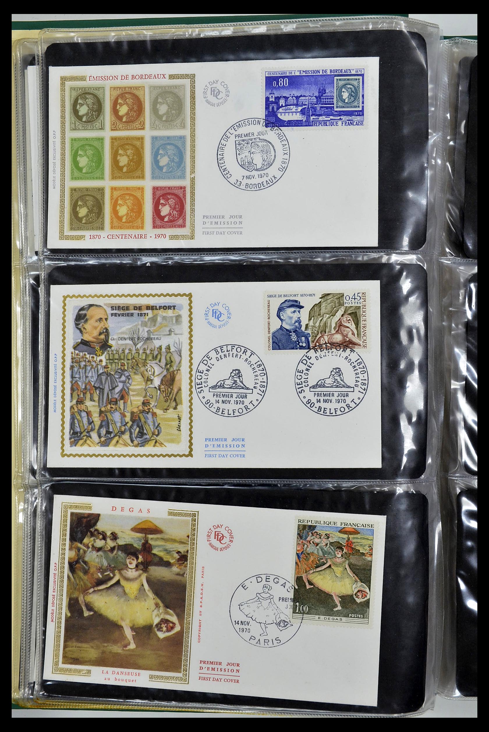 34621 055 - Postzegelverzameling 34621 Frankrijk FDC's 1956-1982.