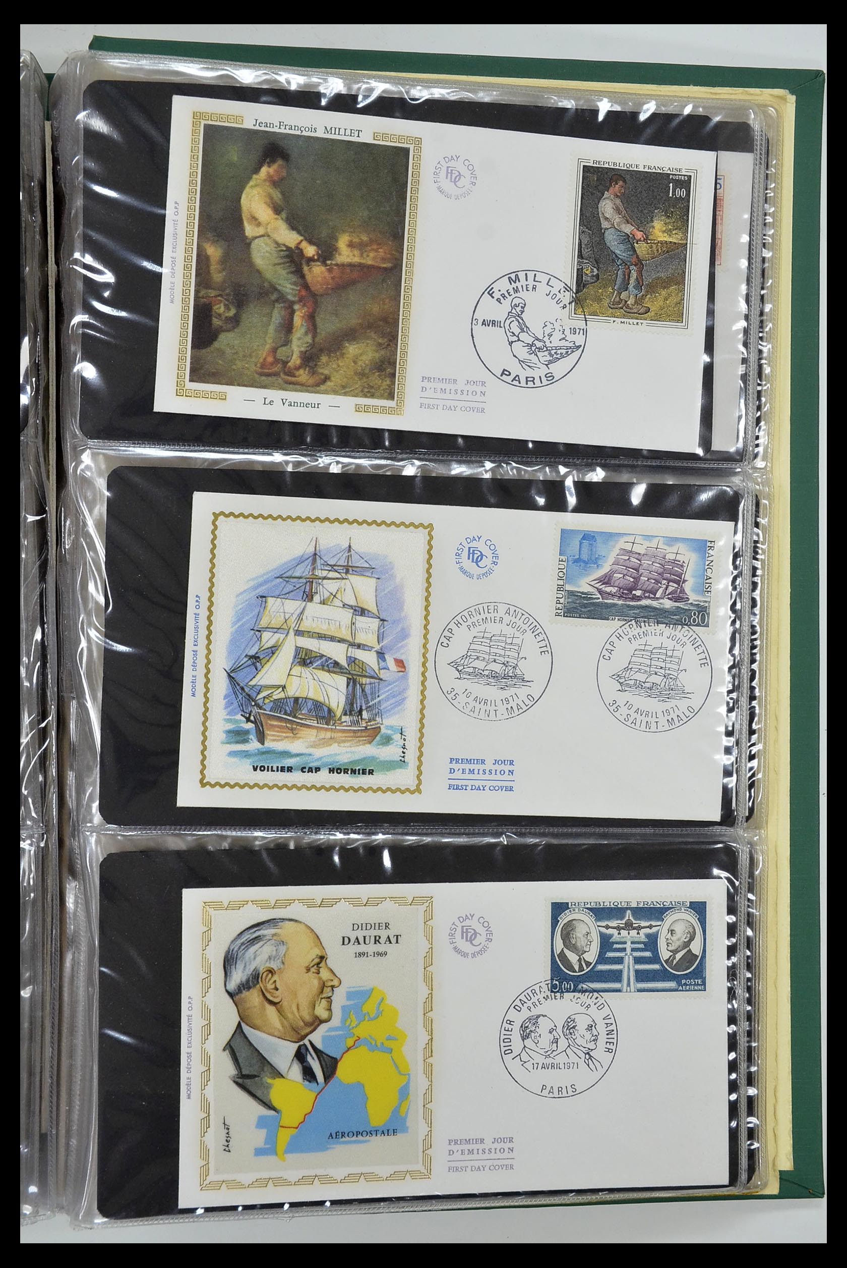 34621 062 - Postzegelverzameling 34621 Frankrijk FDC's 1956-1982.