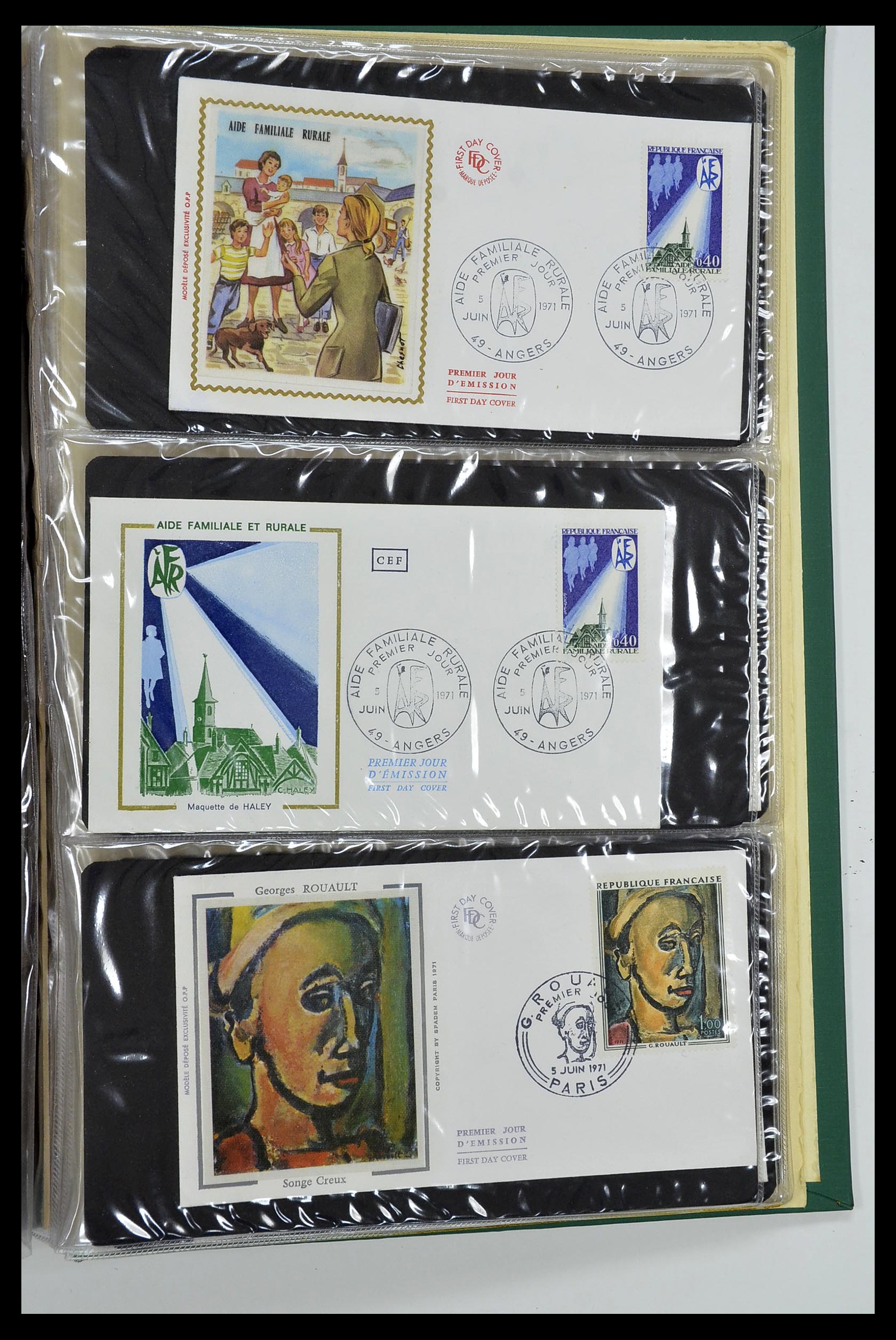 34621 066 - Postzegelverzameling 34621 Frankrijk FDC's 1956-1982.