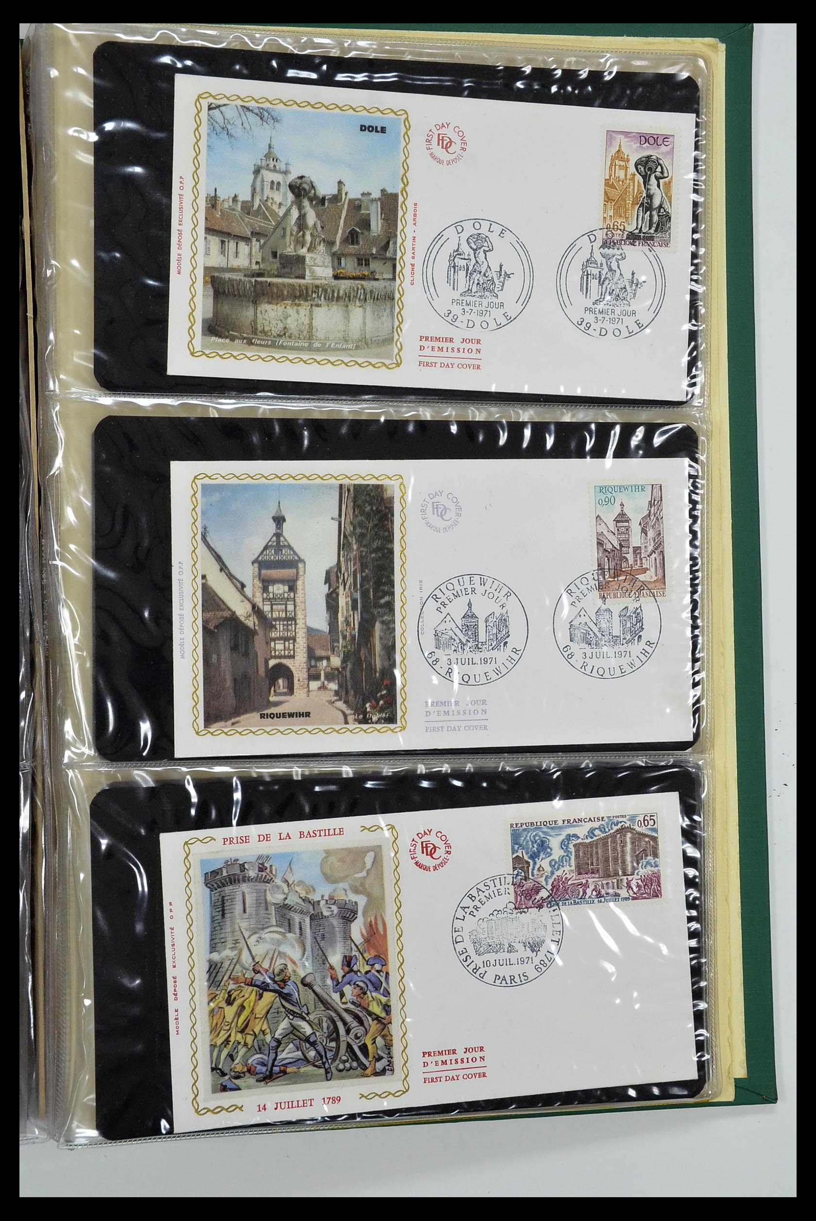 34621 067 - Postzegelverzameling 34621 Frankrijk FDC's 1956-1982.