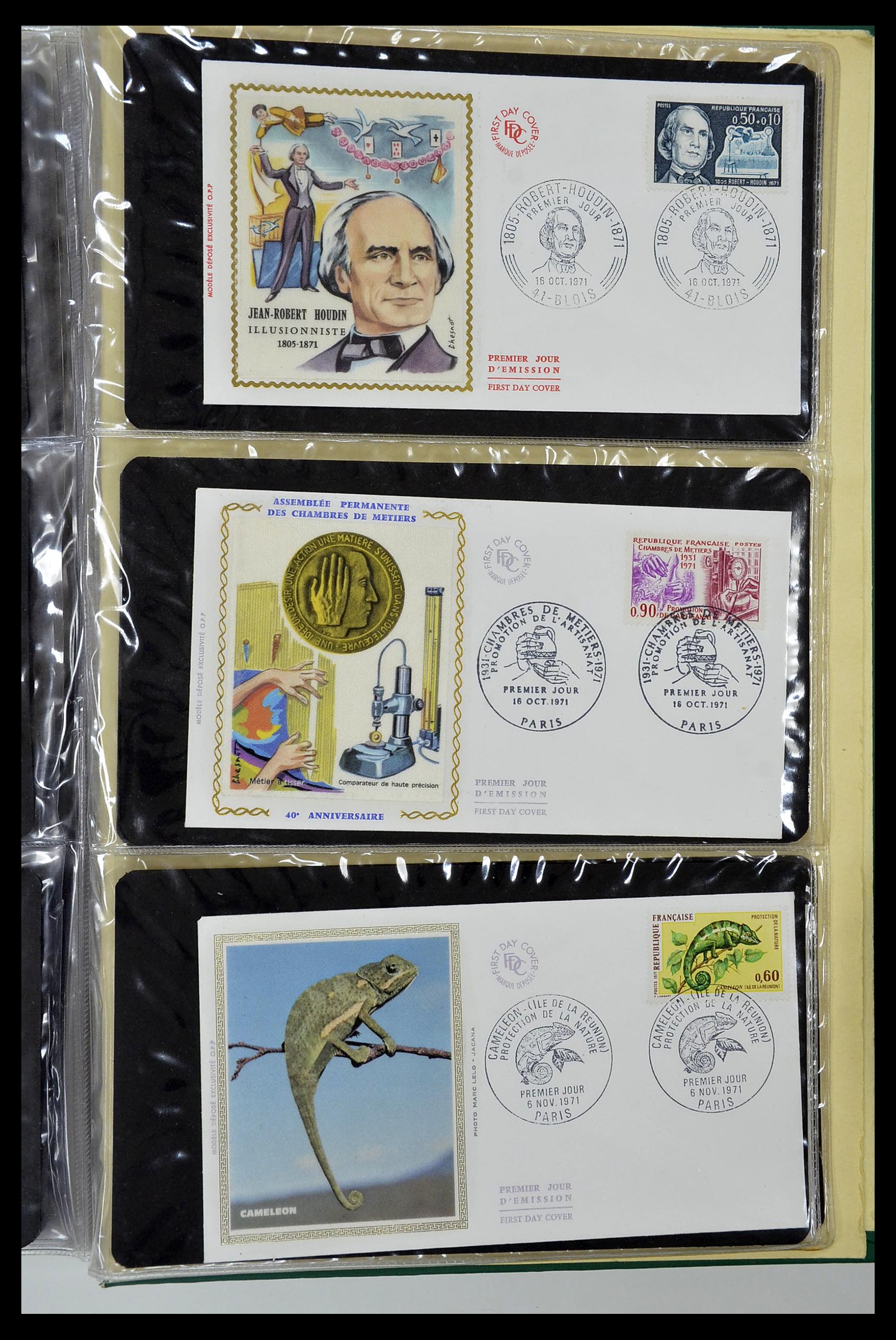 34621 070 - Postzegelverzameling 34621 Frankrijk FDC's 1956-1982.