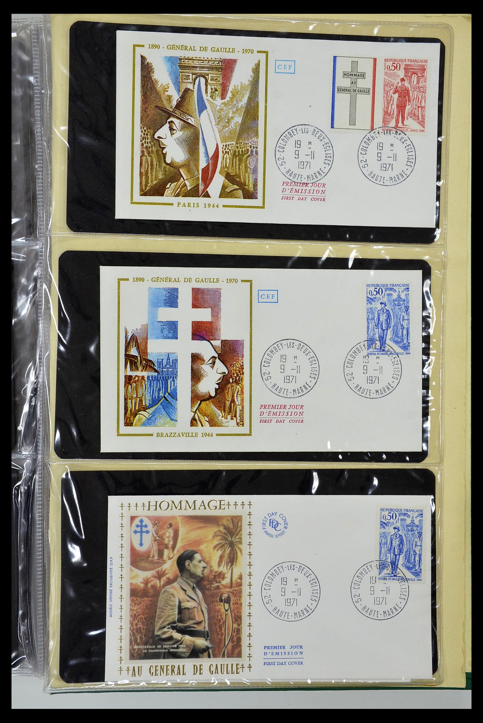 34621 071 - Postzegelverzameling 34621 Frankrijk FDC's 1956-1982.
