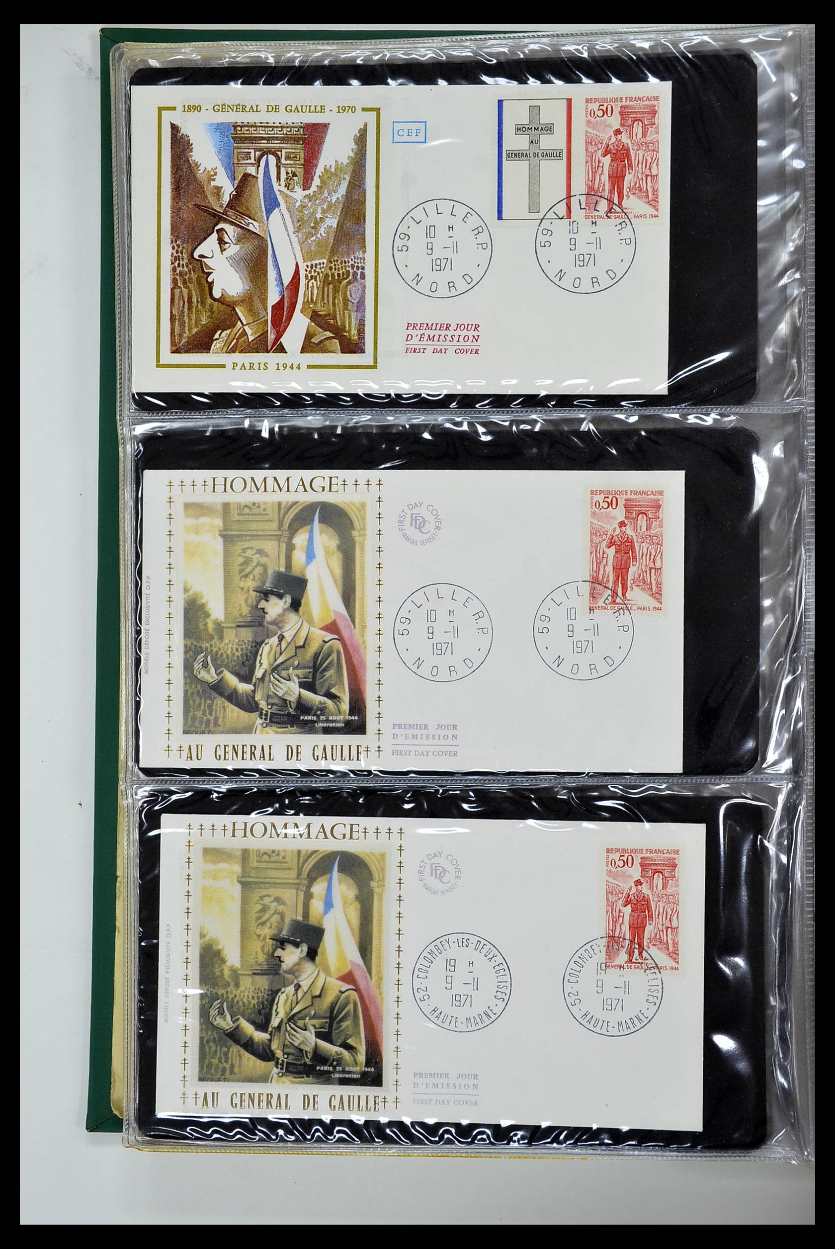 34621 072 - Postzegelverzameling 34621 Frankrijk FDC's 1956-1982.