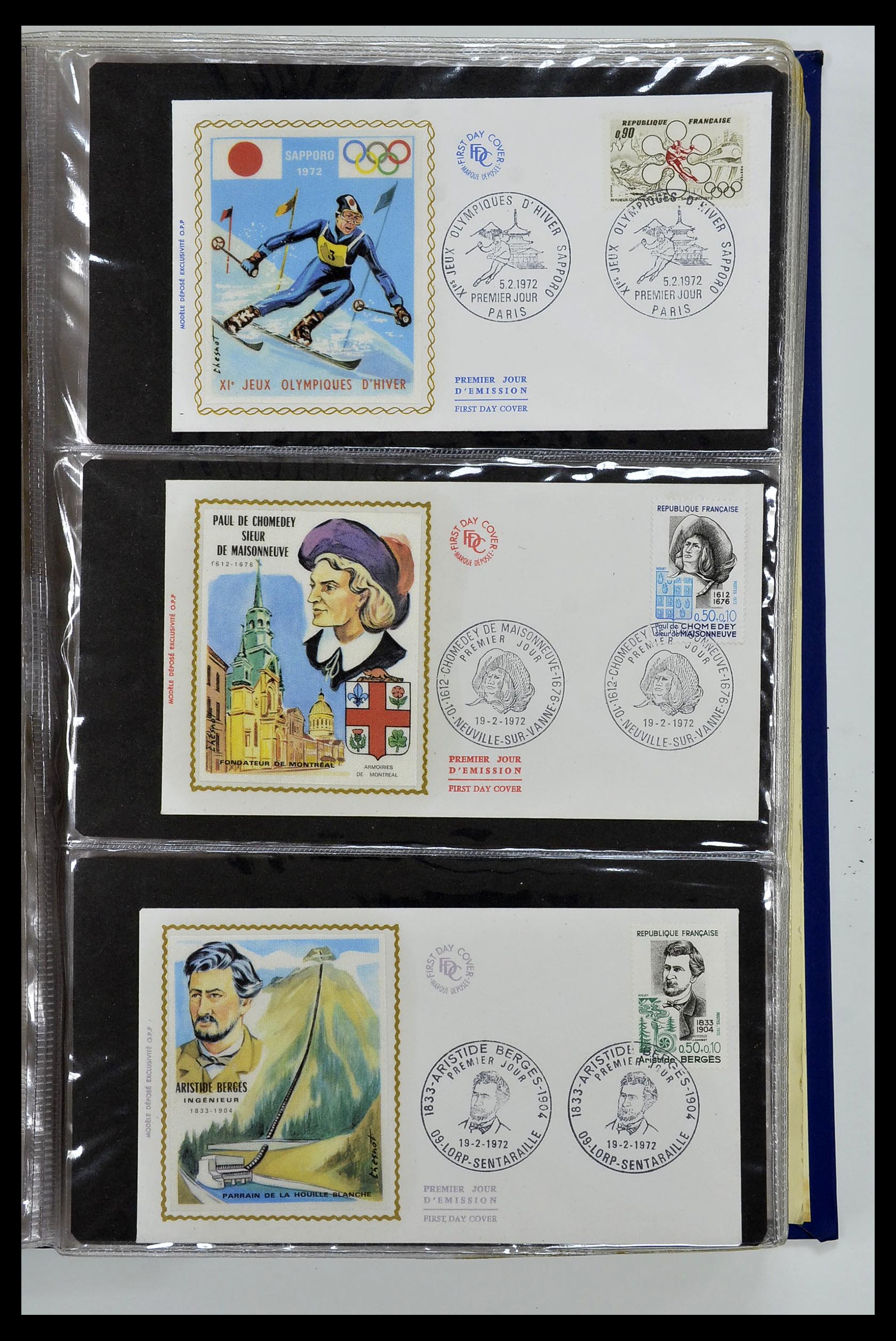 34621 078 - Postzegelverzameling 34621 Frankrijk FDC's 1956-1982.