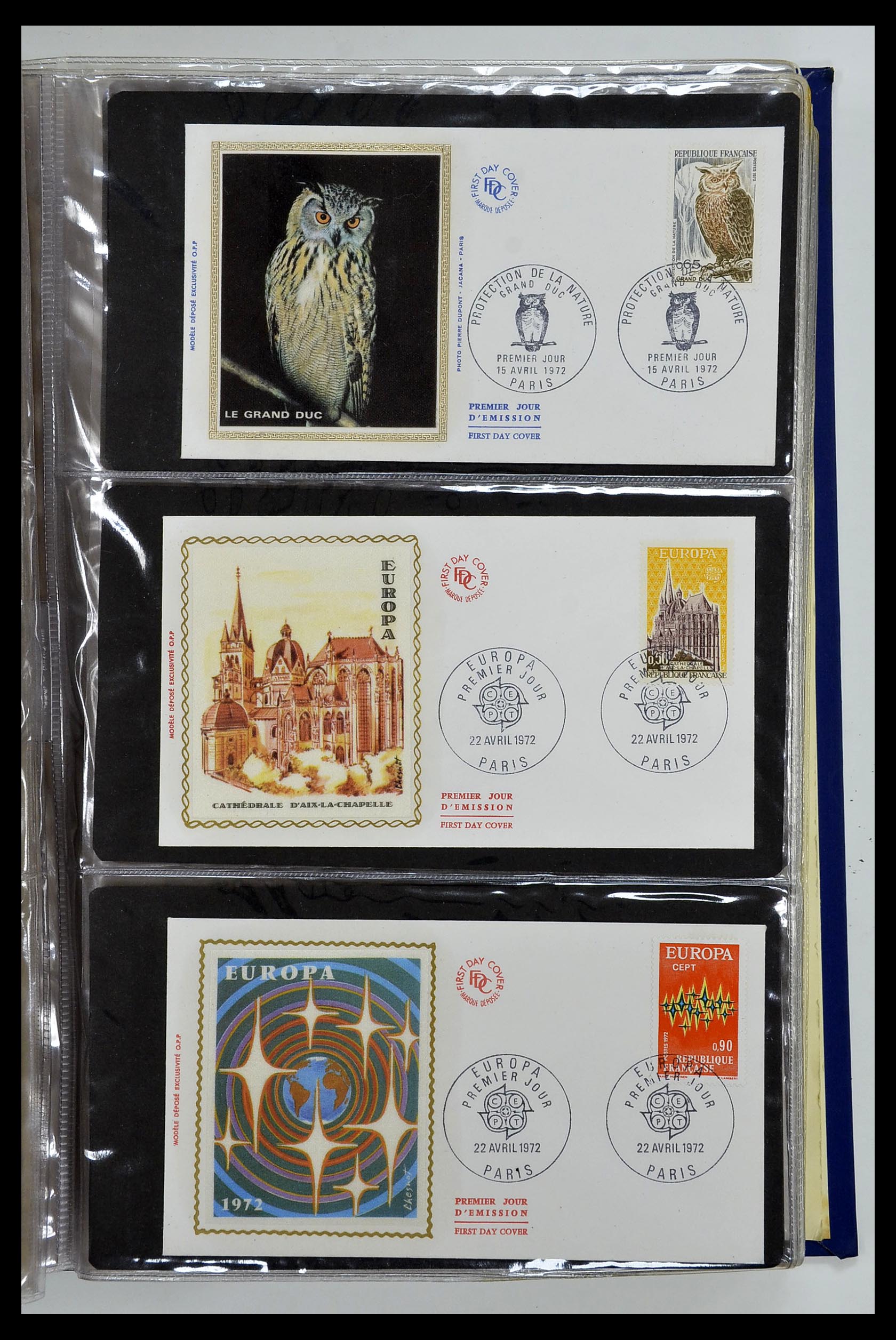 34621 080 - Postzegelverzameling 34621 Frankrijk FDC's 1956-1982.