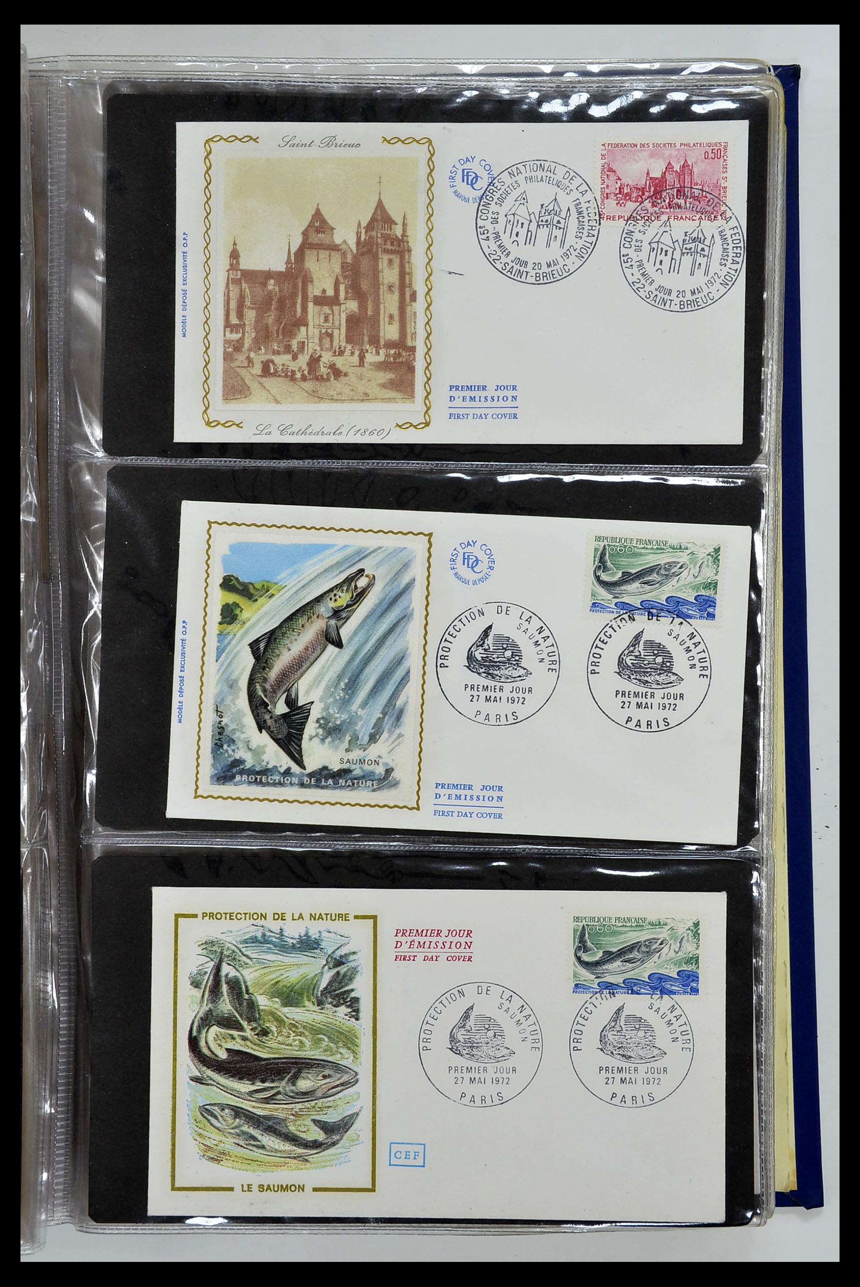 34621 081 - Postzegelverzameling 34621 Frankrijk FDC's 1956-1982.
