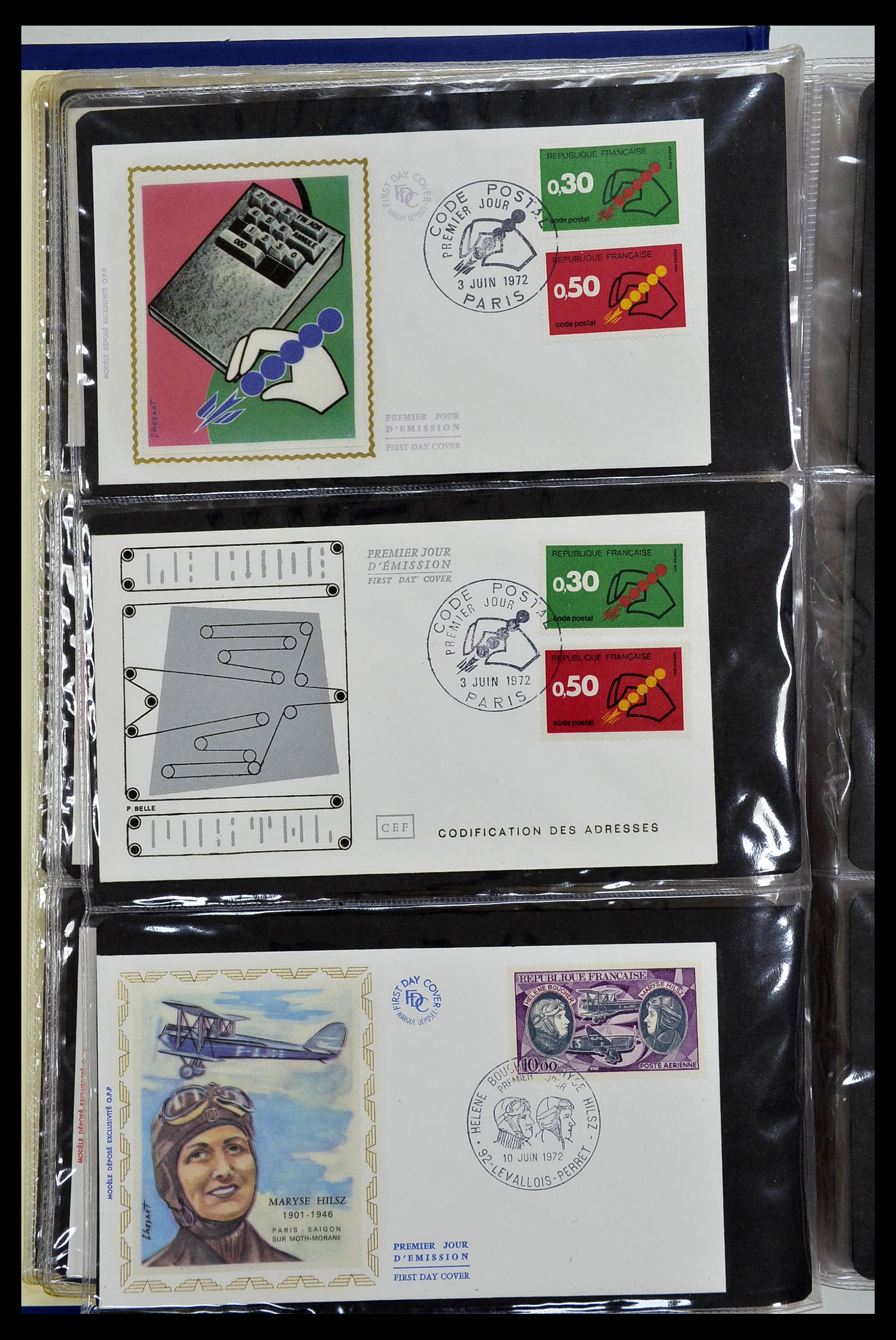 34621 083 - Postzegelverzameling 34621 Frankrijk FDC's 1956-1982.